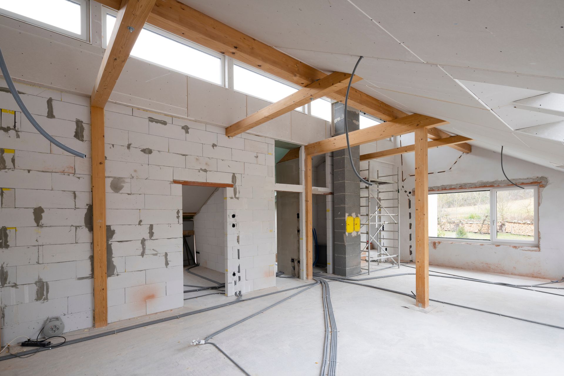 Travaux d'extension de maison