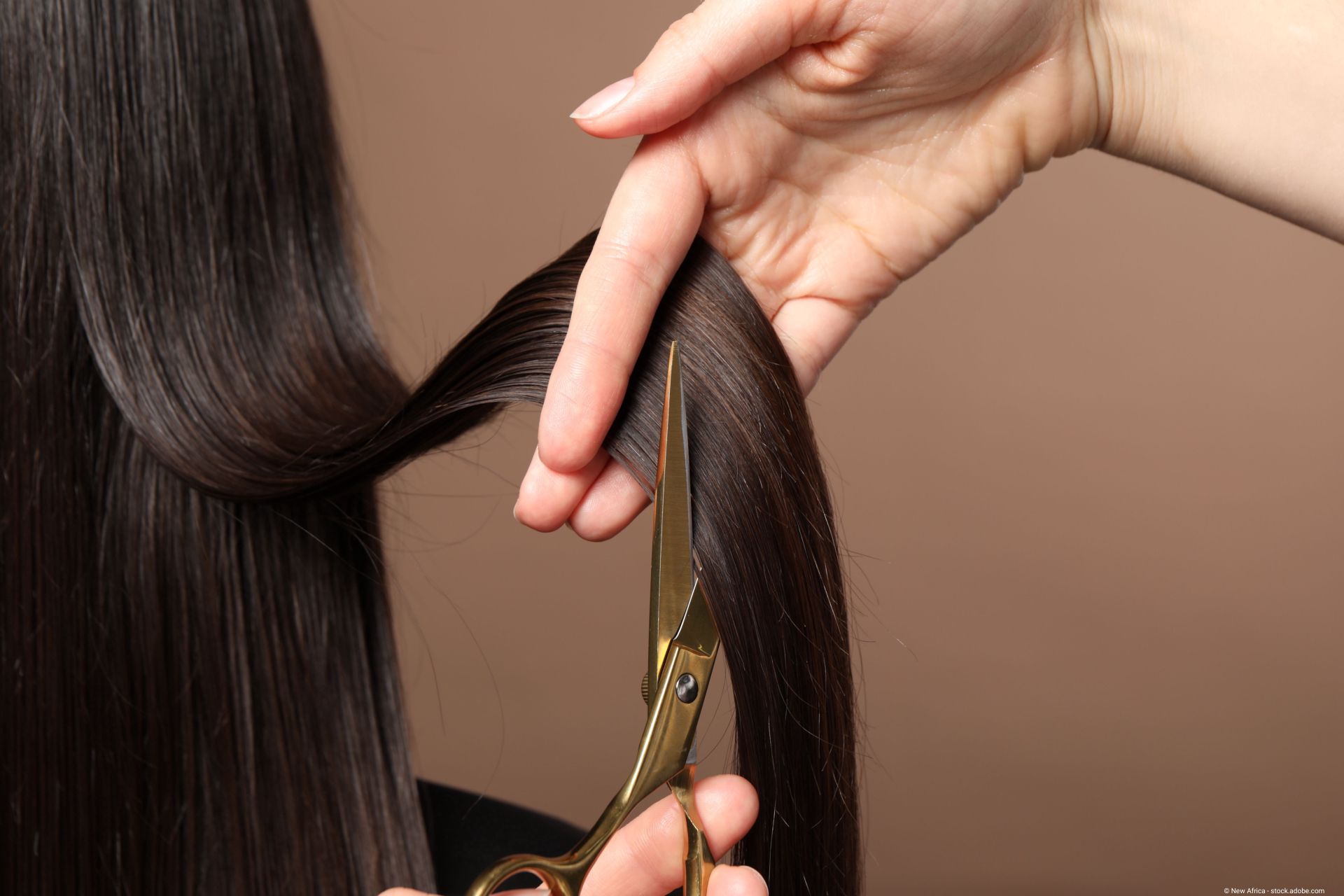 Haare werden geschnitten