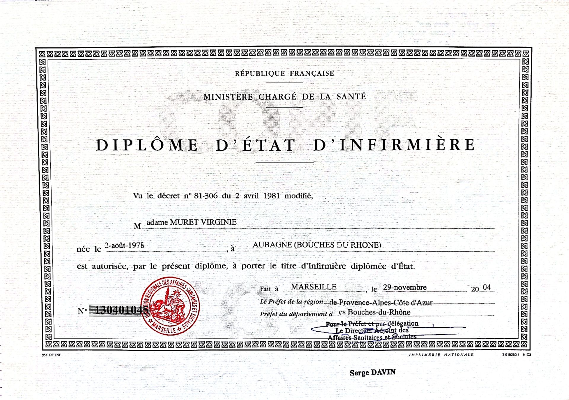 Diplôme d'État d'infirmière