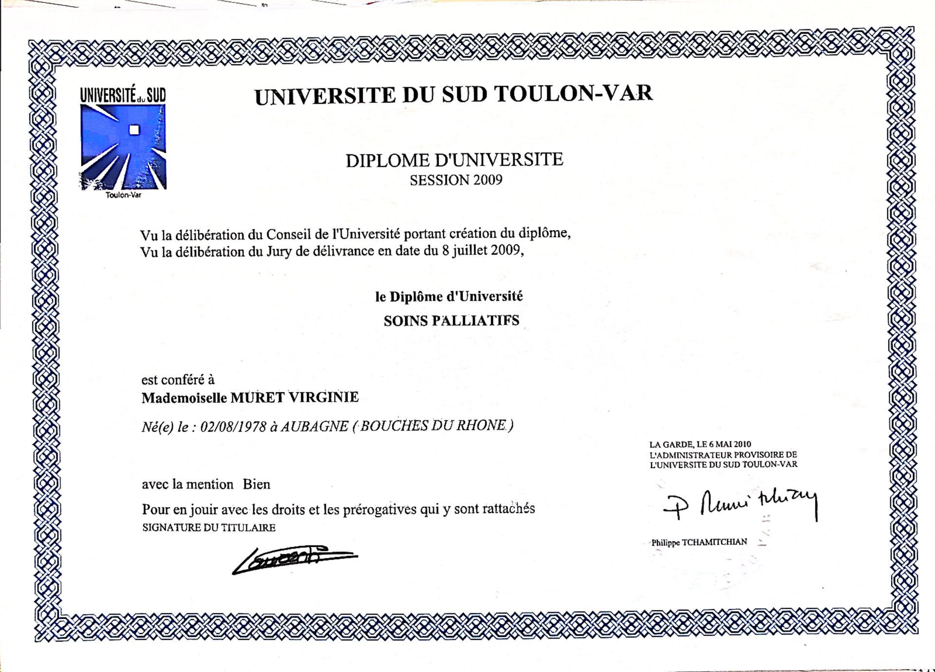 Diplôme d'université en soins palliatifs