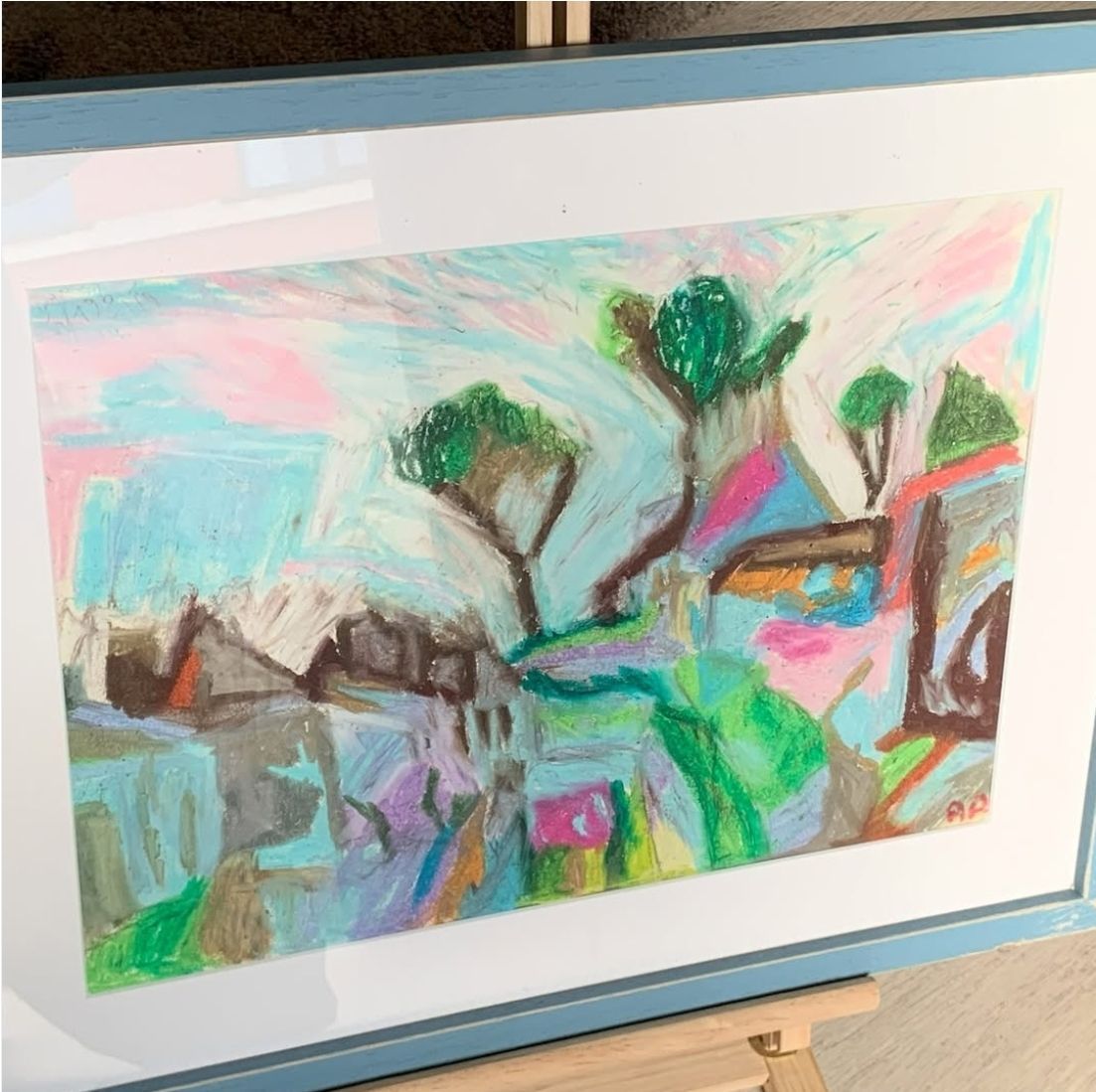 Paysage sur papier