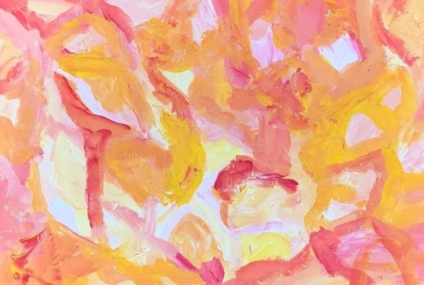 Toile colorée abstraite
