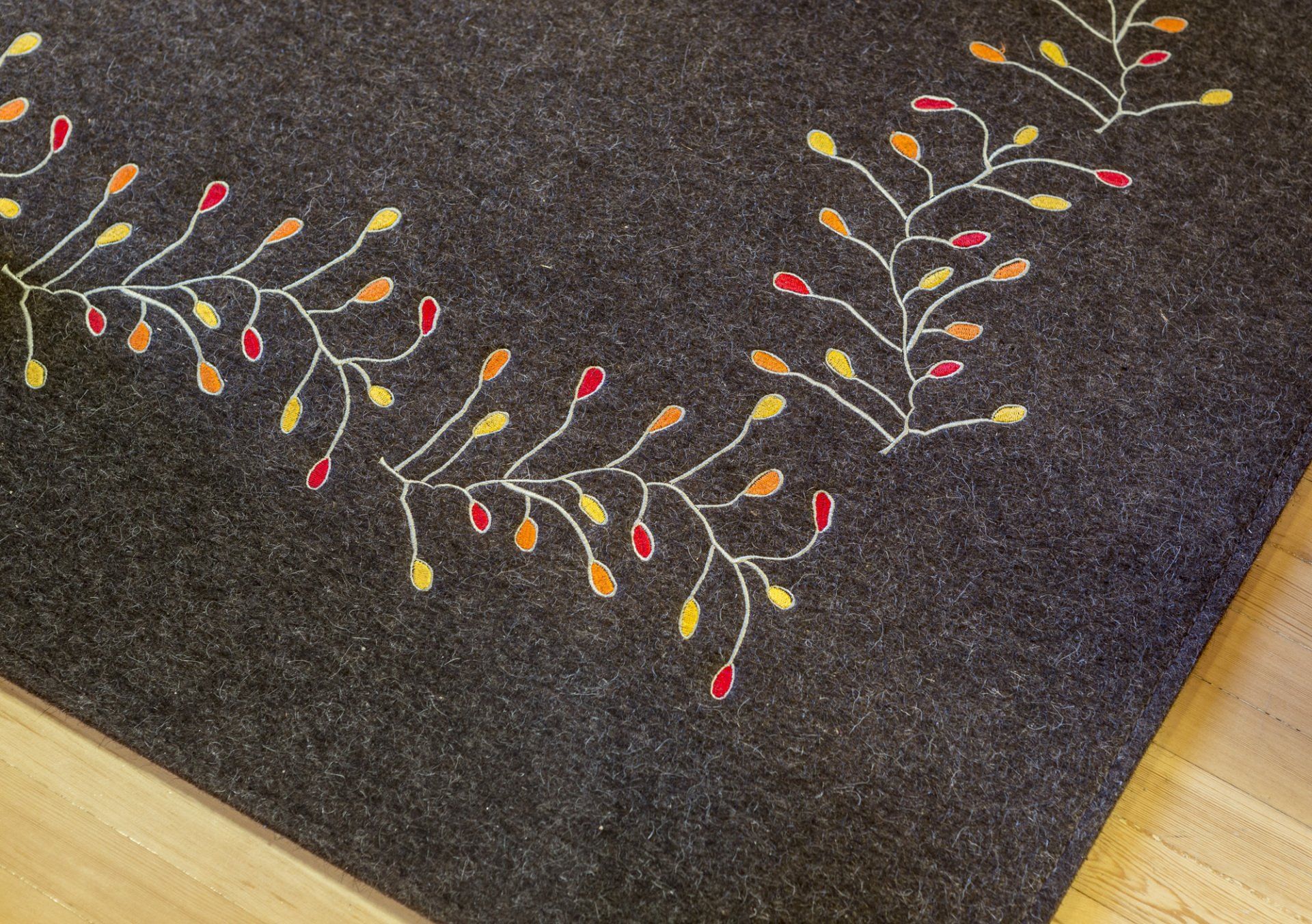 Huopamatto kuviointi. 