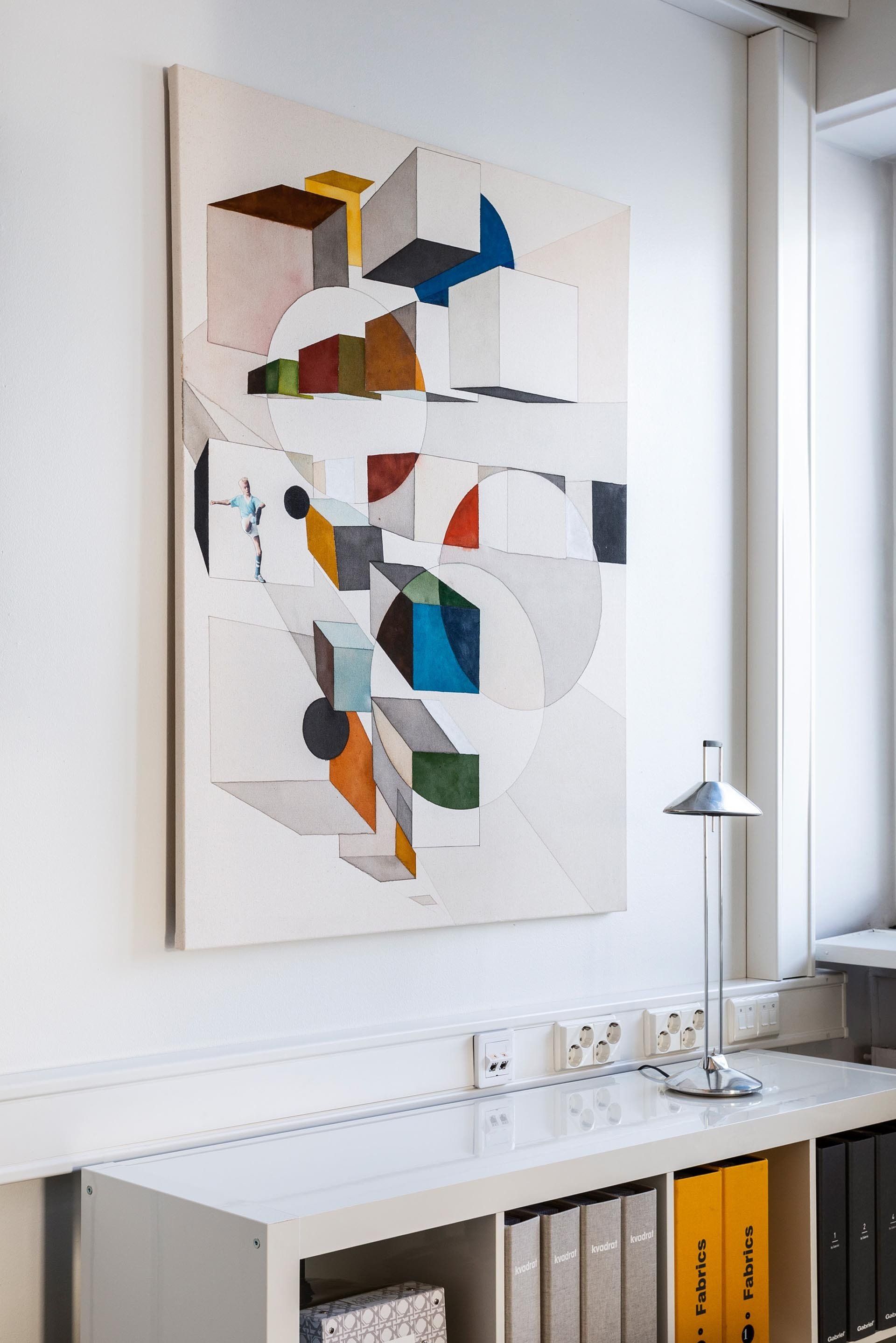 Tuomas Korkalon maalaus. Abstrakti taide. 