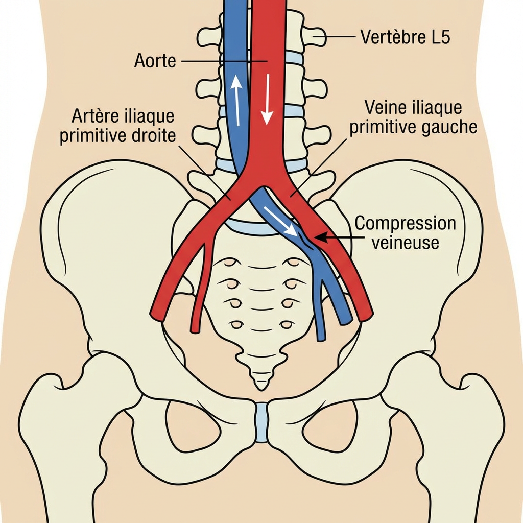 Un schéma expliquant le Syndrome de Cockett