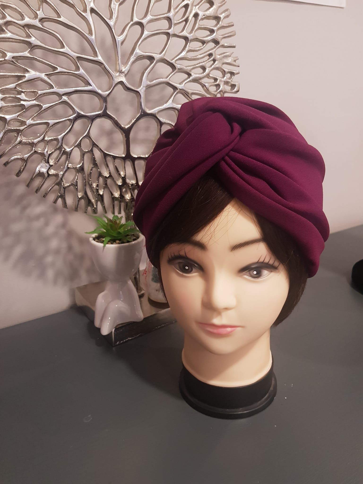 Turban mauve