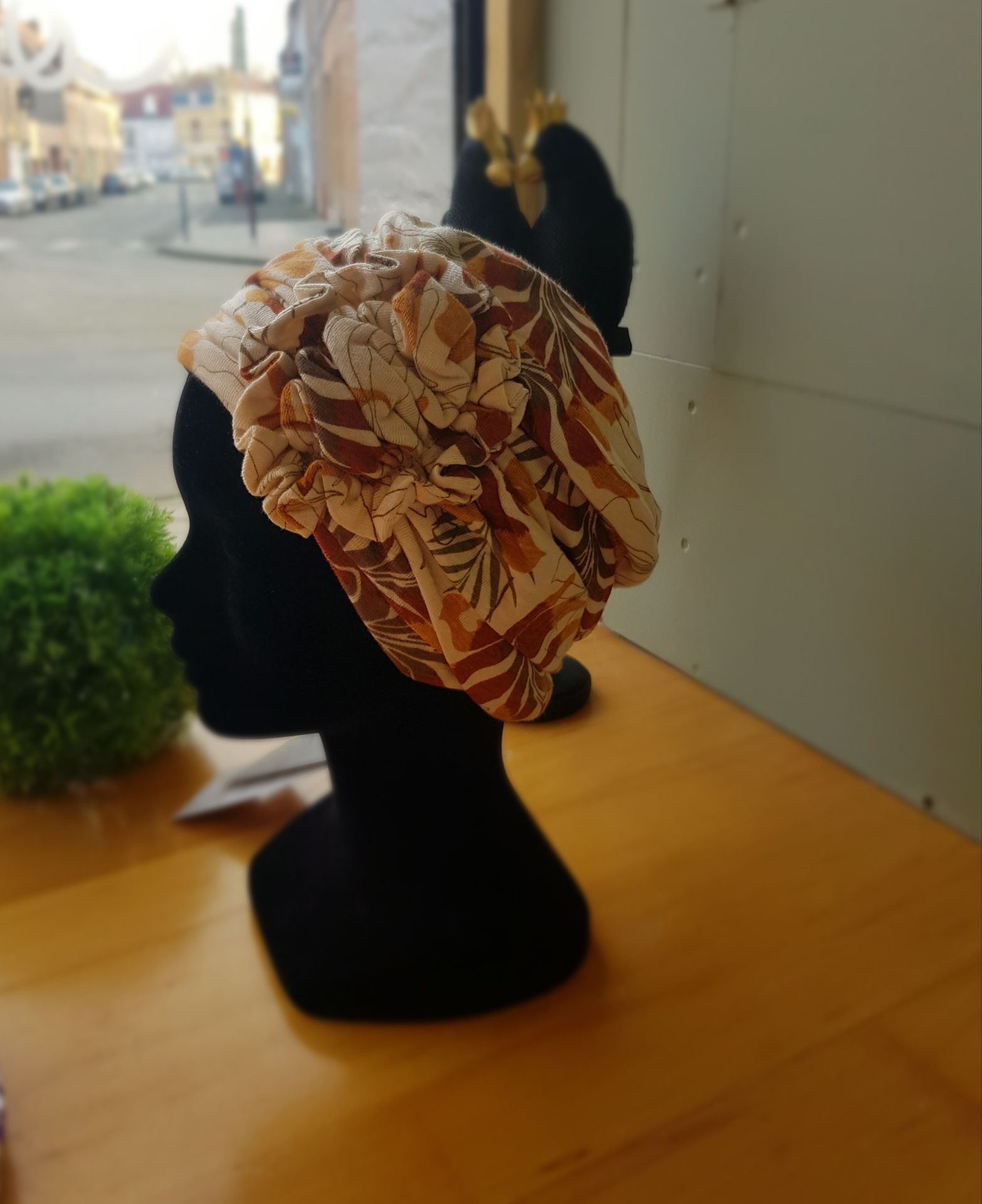 Turban à fleurs