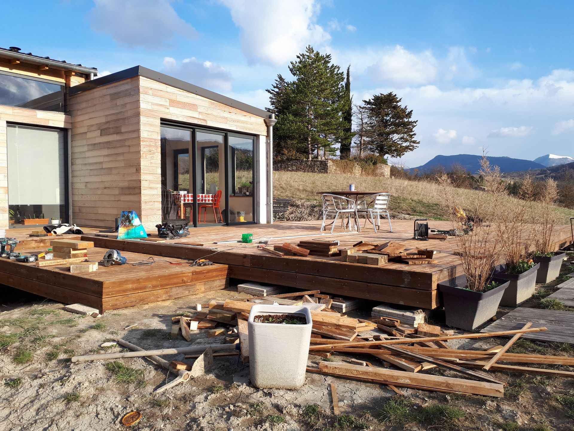 Chantier de rénovation extérieure