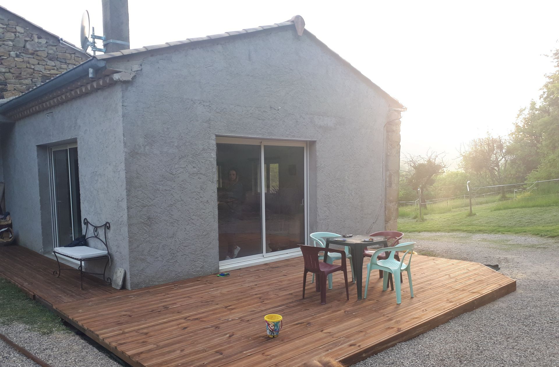 Terrasse en bois composite