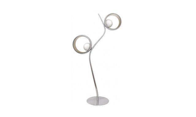 Lampadaire avec deux ampoules