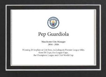 Pep Guardiola reproduction - Celebration of 10 years at City