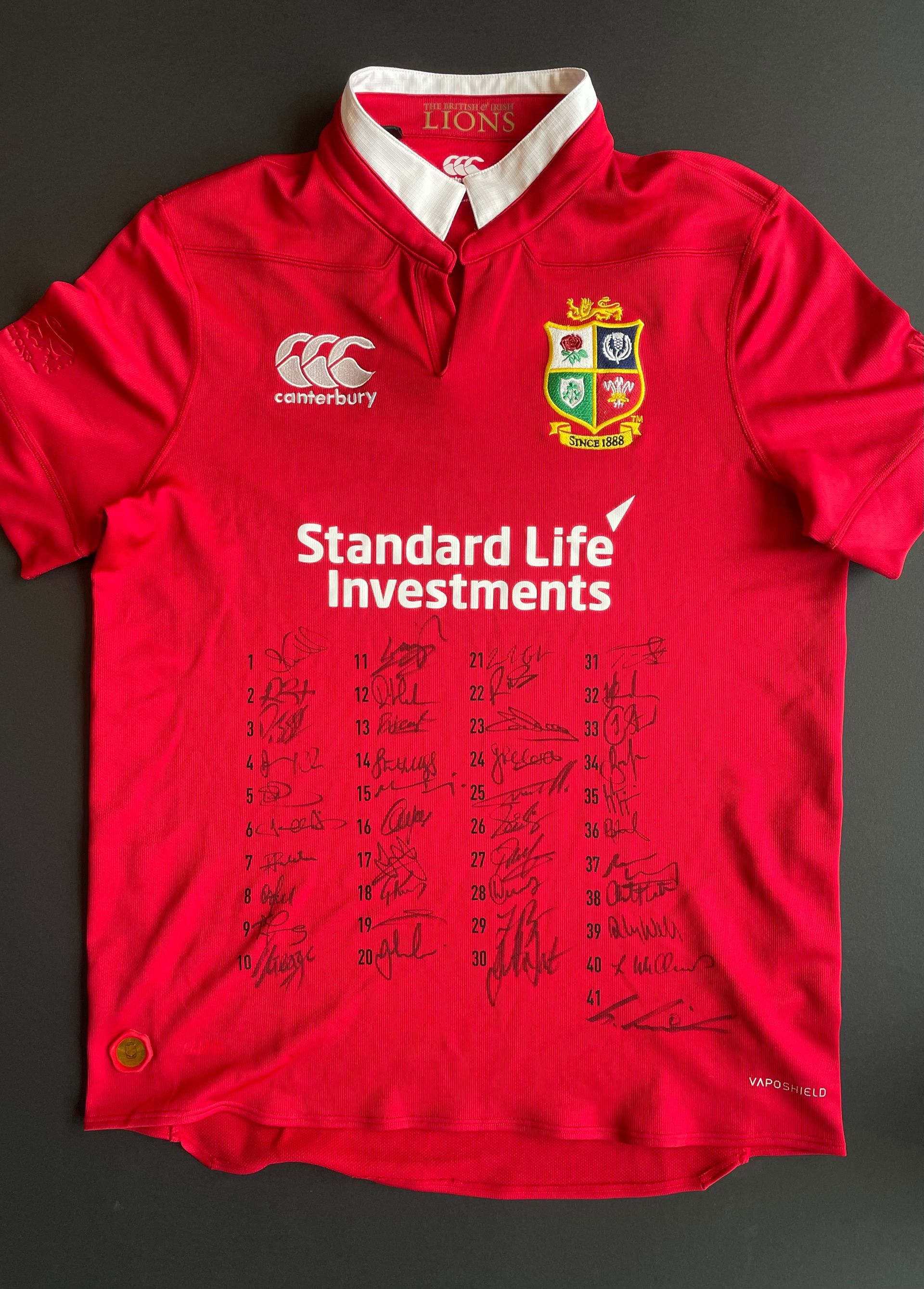 British & Irish Lions squad signed shirt 2017