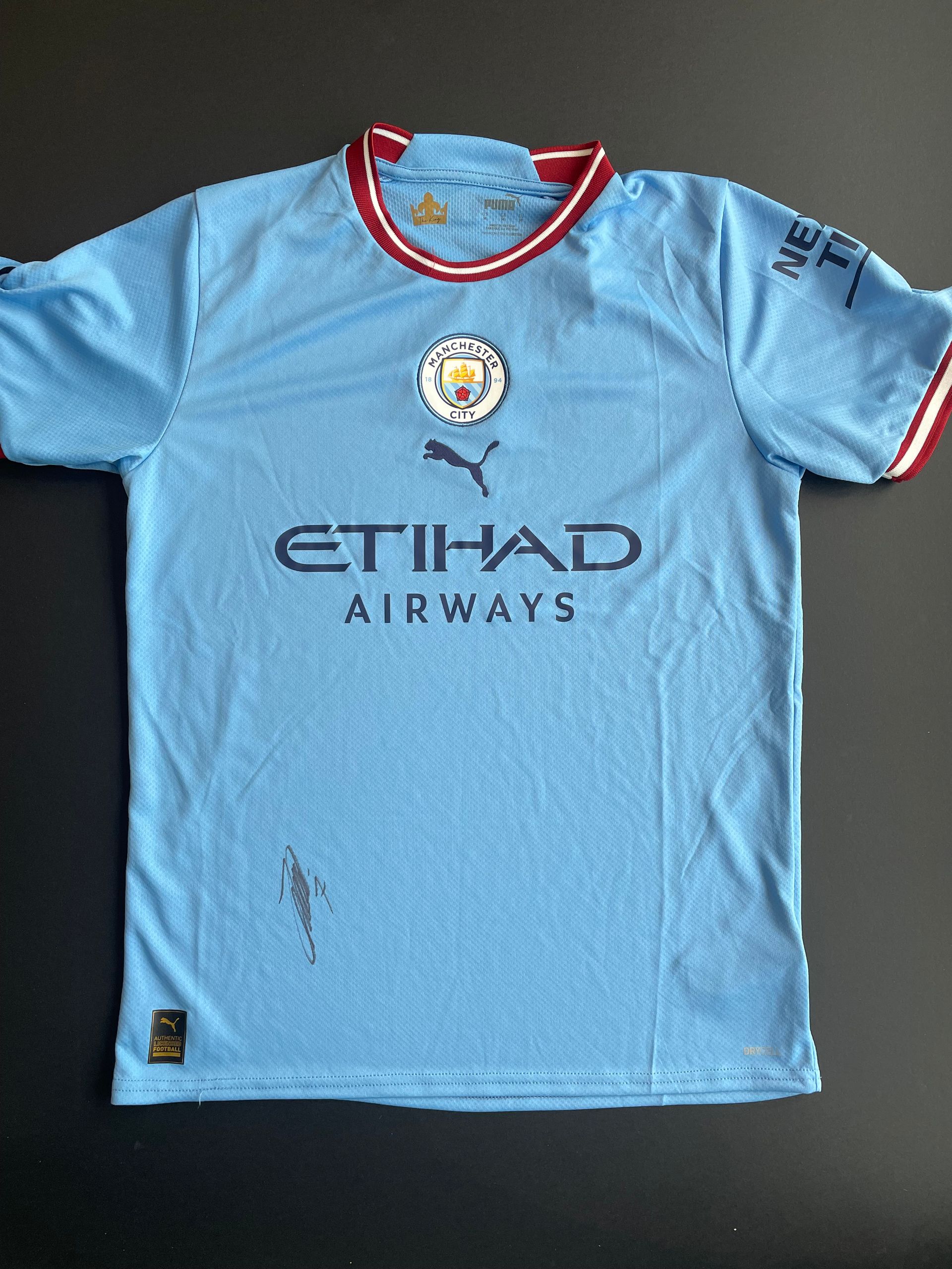 João Cancelo signed treble winning season shirt 2018-19