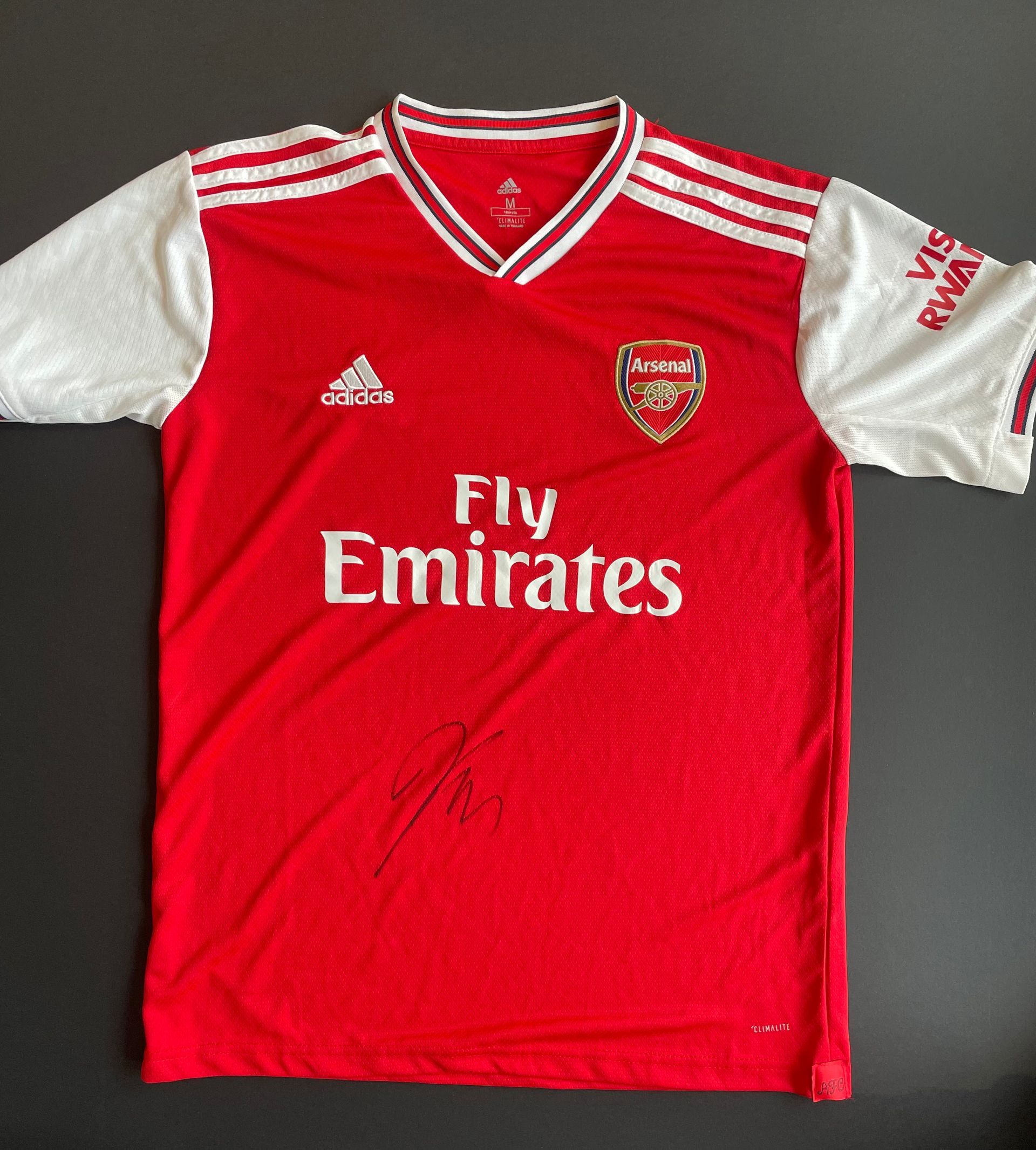 Declan Rice signed Arsenal shirt