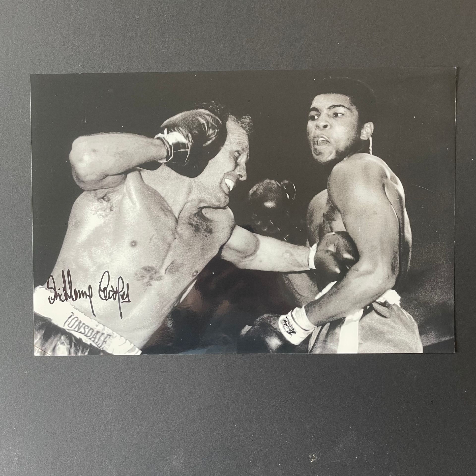 Sir Henry Cooper Signed Photo vs Muhammad Ali