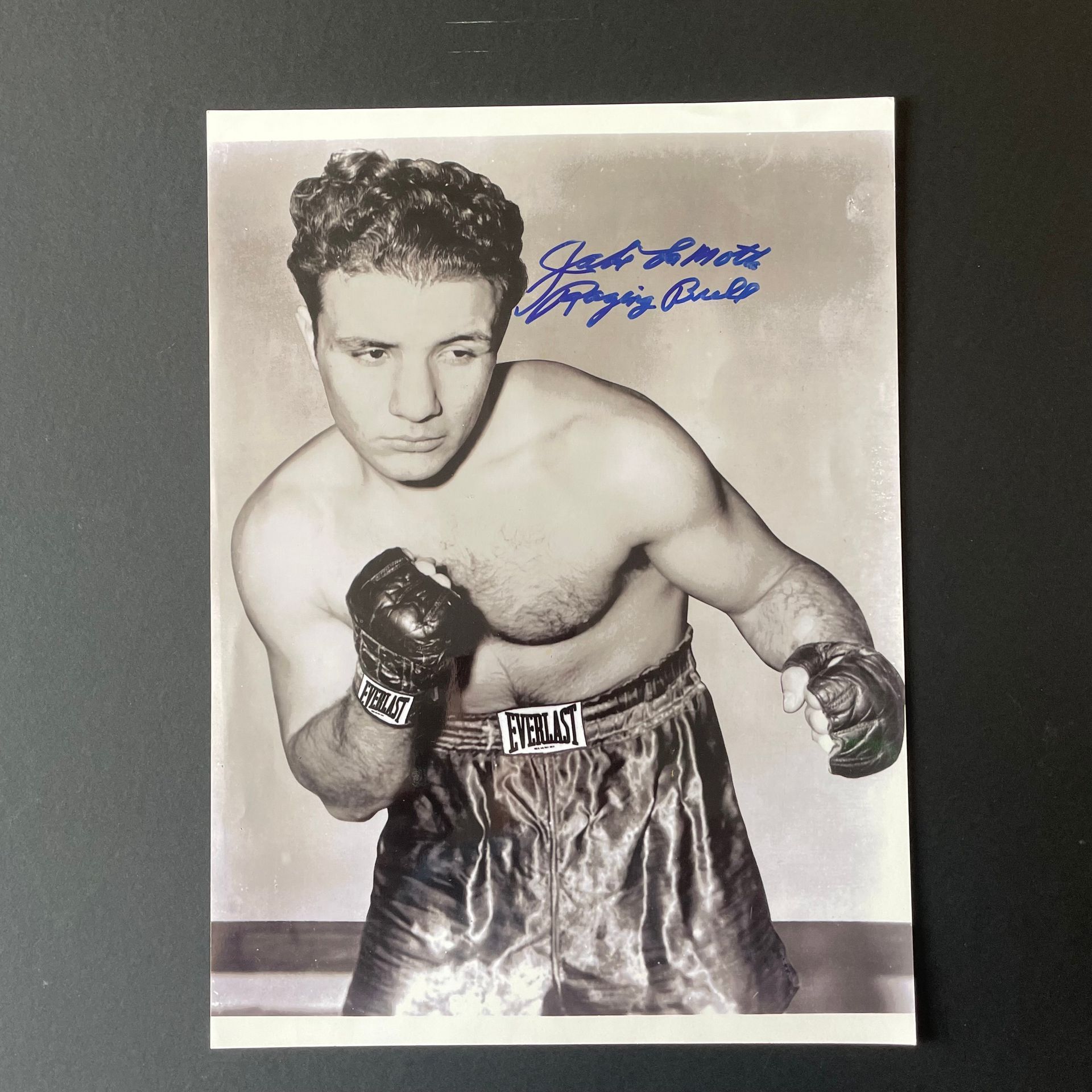 Jake LaMotta Signed Photo
