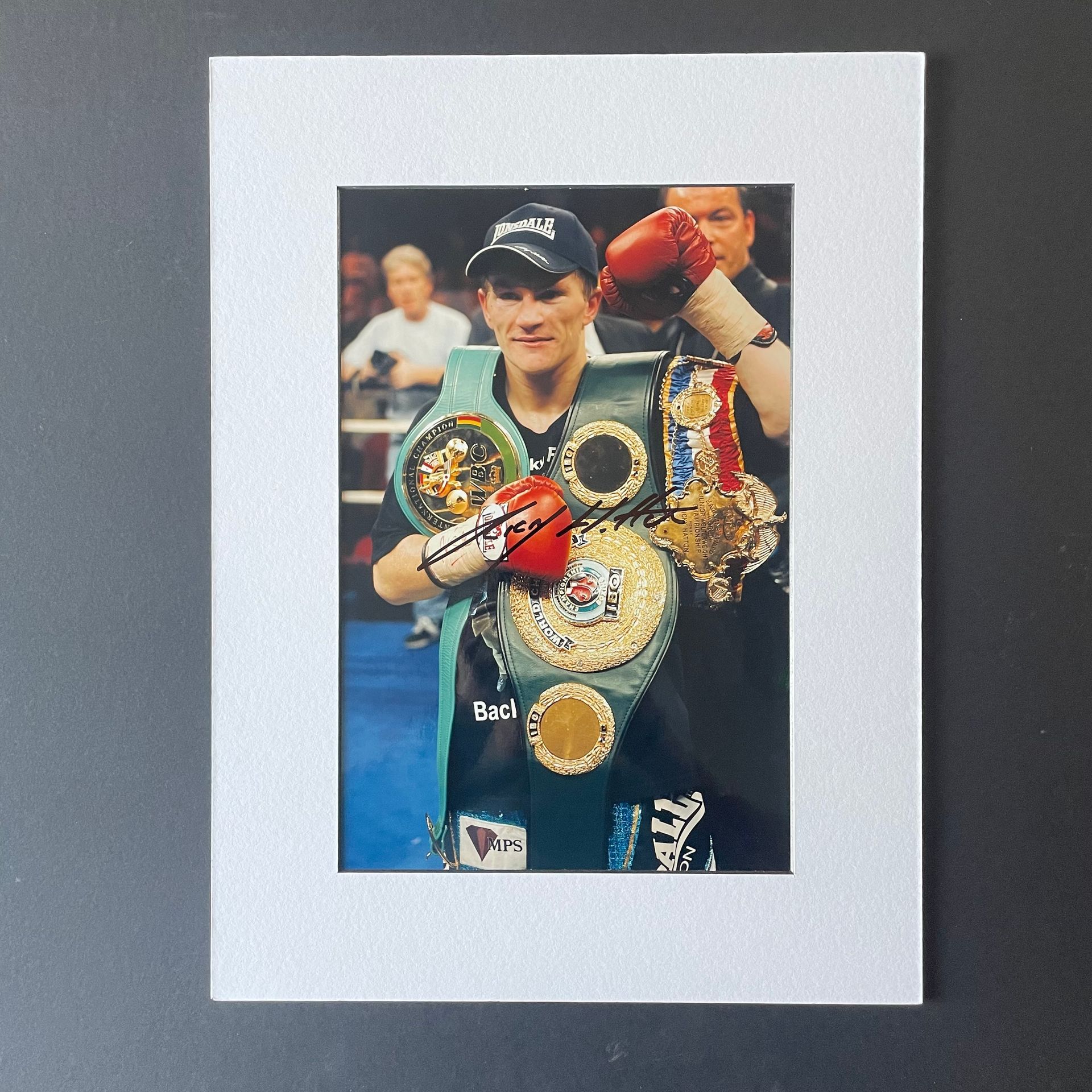 Ricky Hatton Signed Championship Photo
