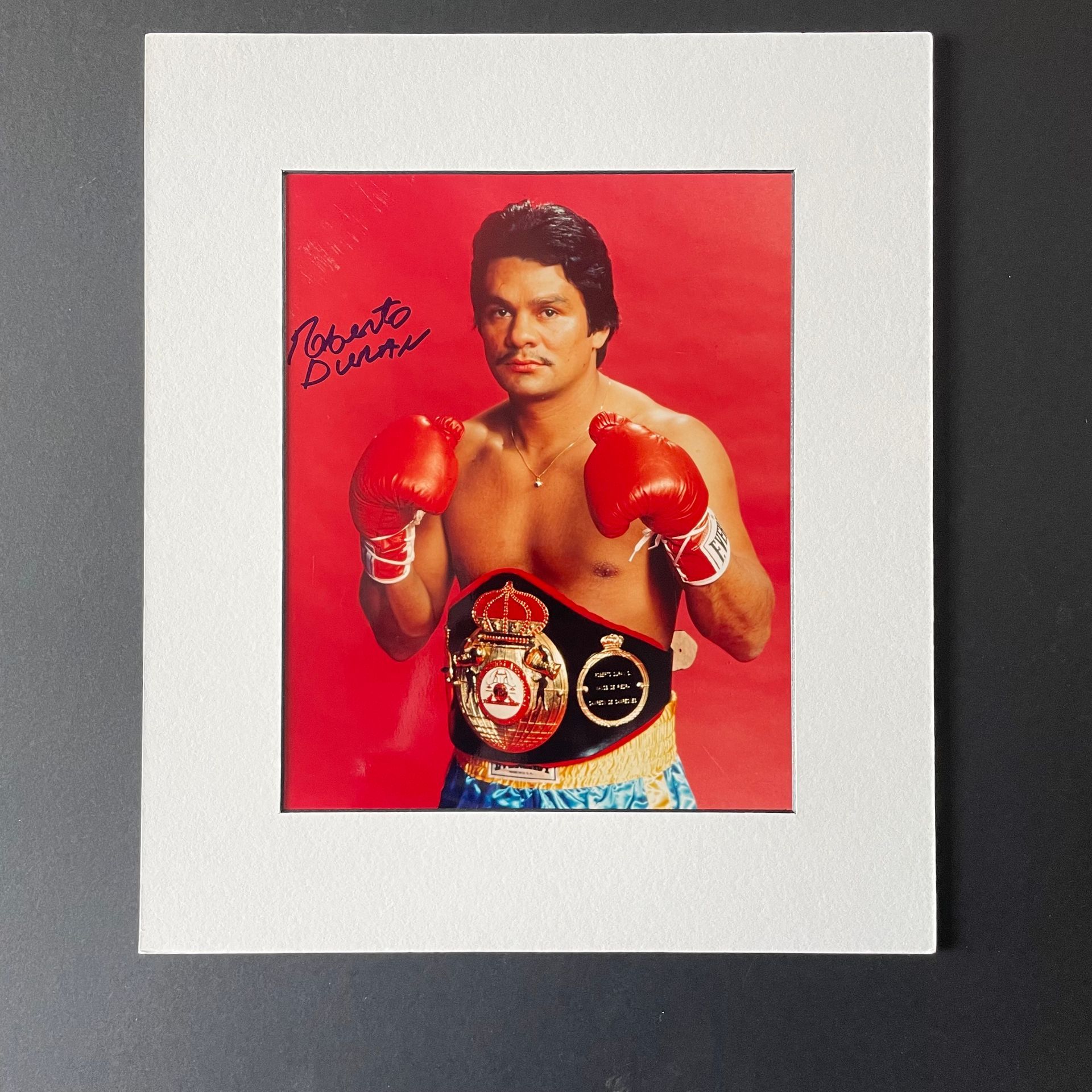Roberto Durán Signed Photo