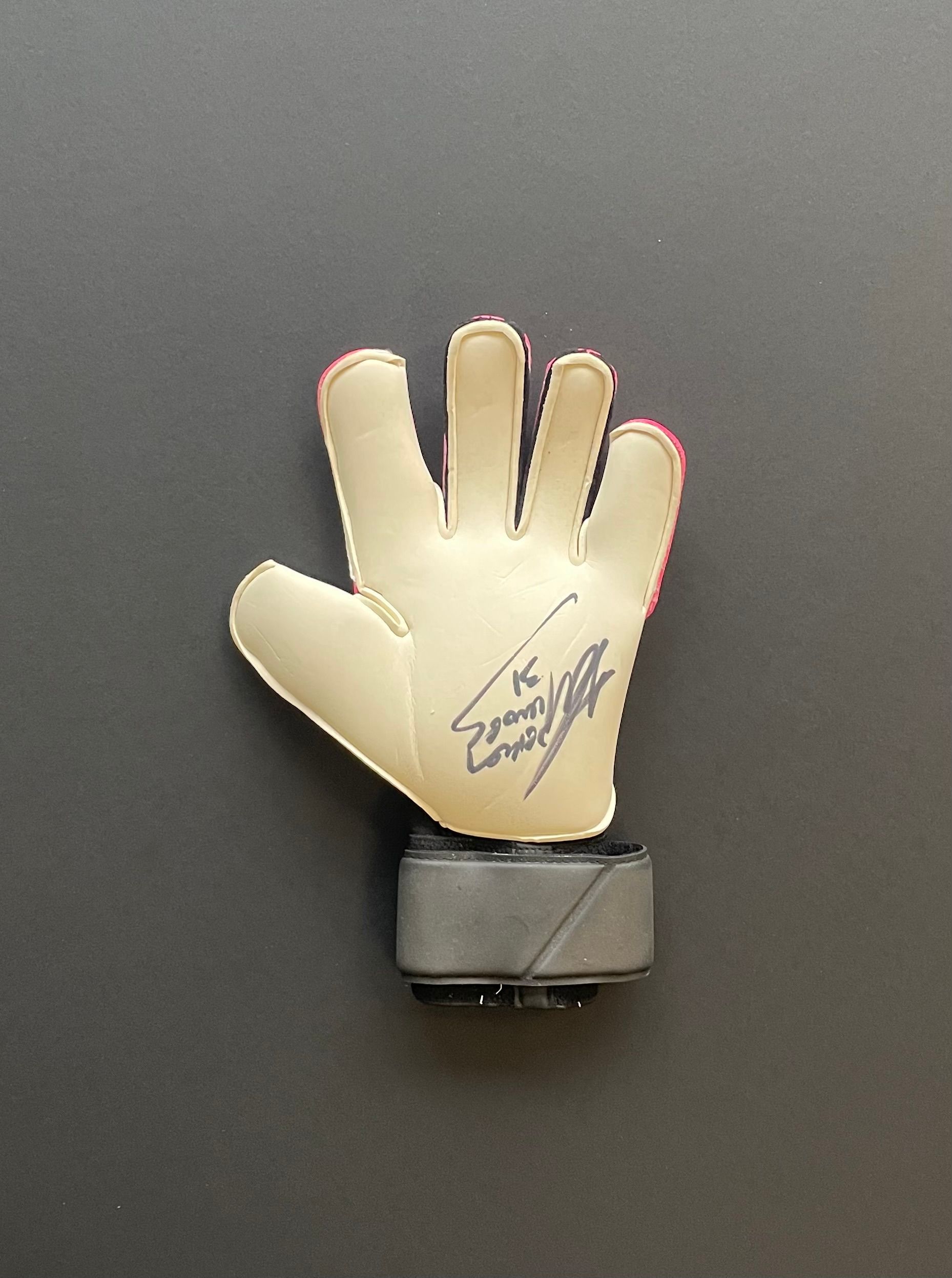 Signed Ederson Match-Worn Glove