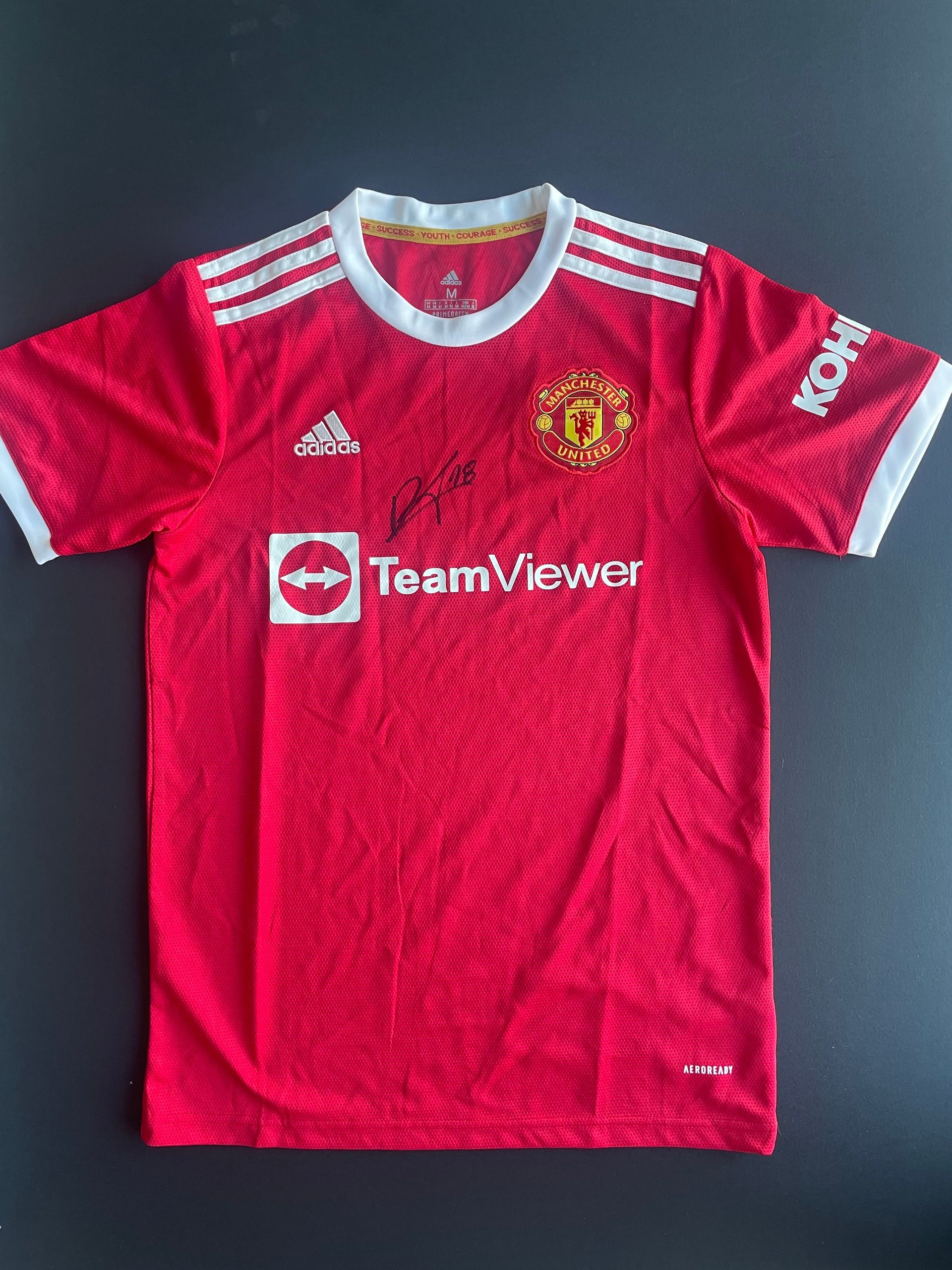 Bruno Fernandes Signed Manchester United Shirt - 2020-21 season