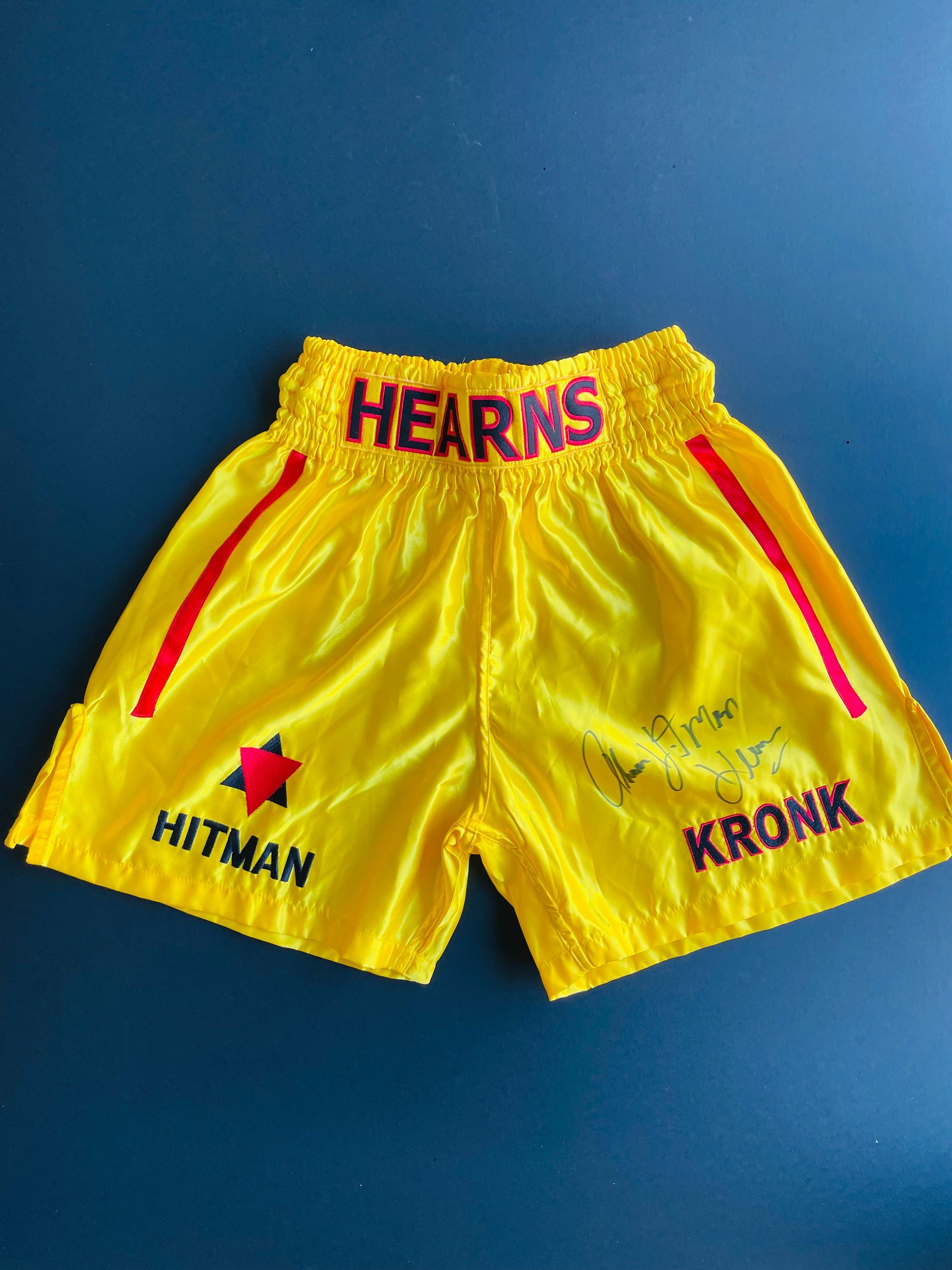 Thomas Hearns Signed Shorts
