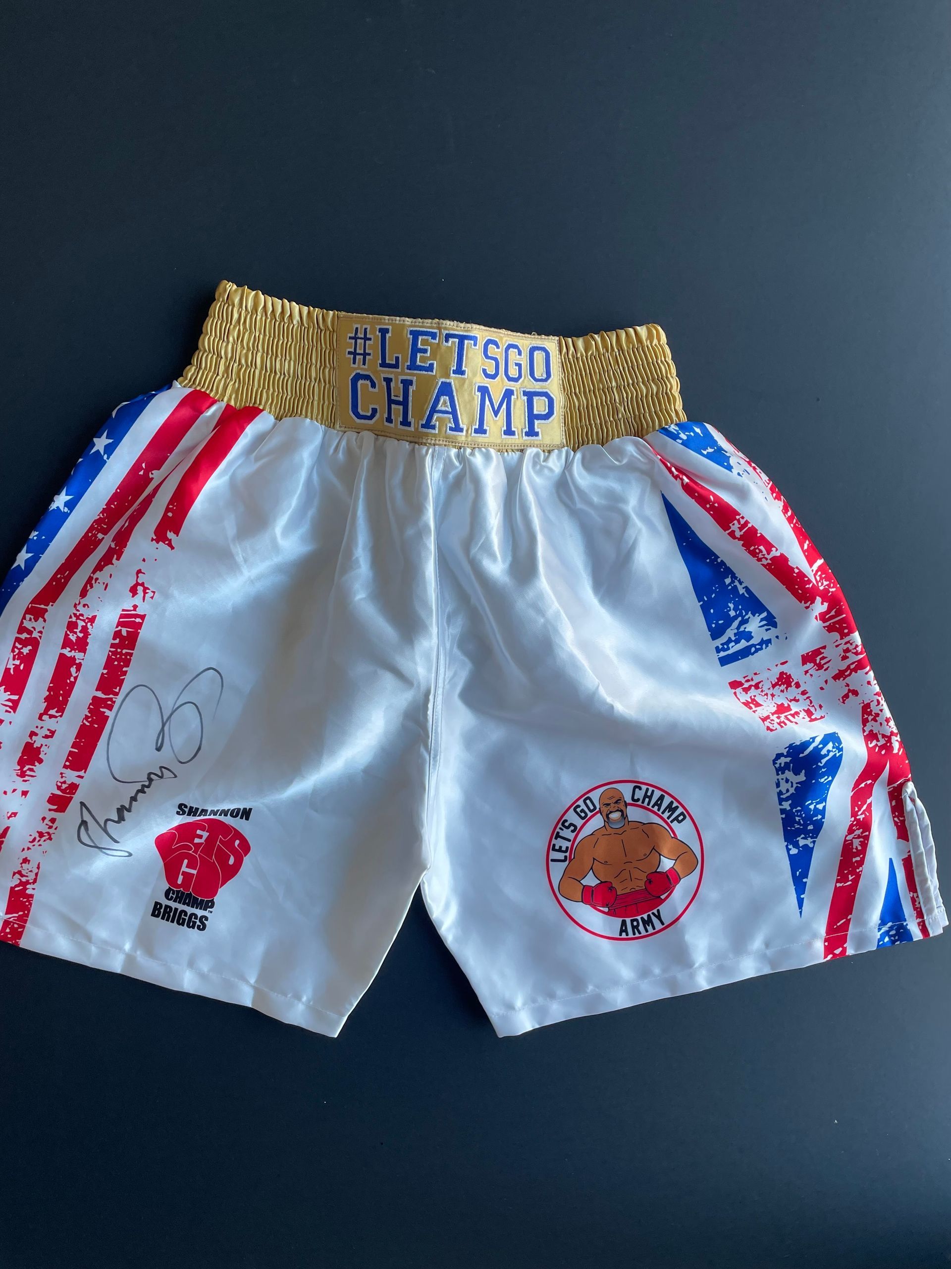 Shannon Briggs Signed Boxing Shorts