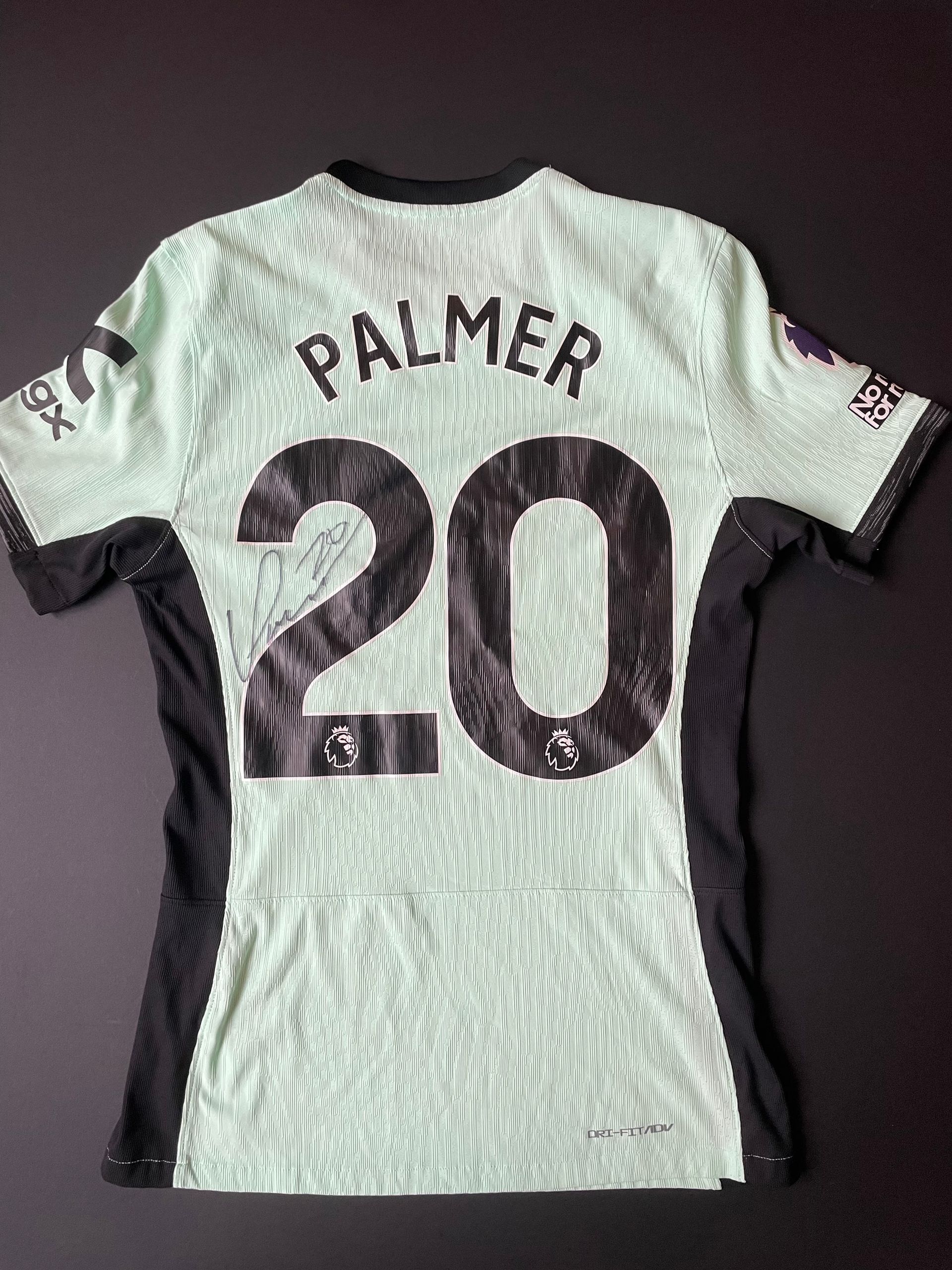 Cole Palmer Match Issue and Signed Chelsea  2023-24 Away Shirt (With COA)