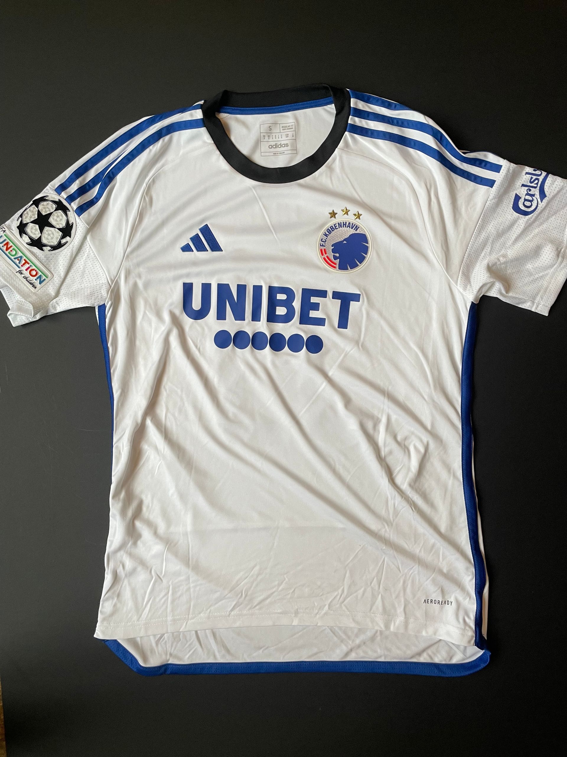 Rasmus Falk Match Issue FC Copenhagen Home Shirt - 2023–24 season, Champions League Version