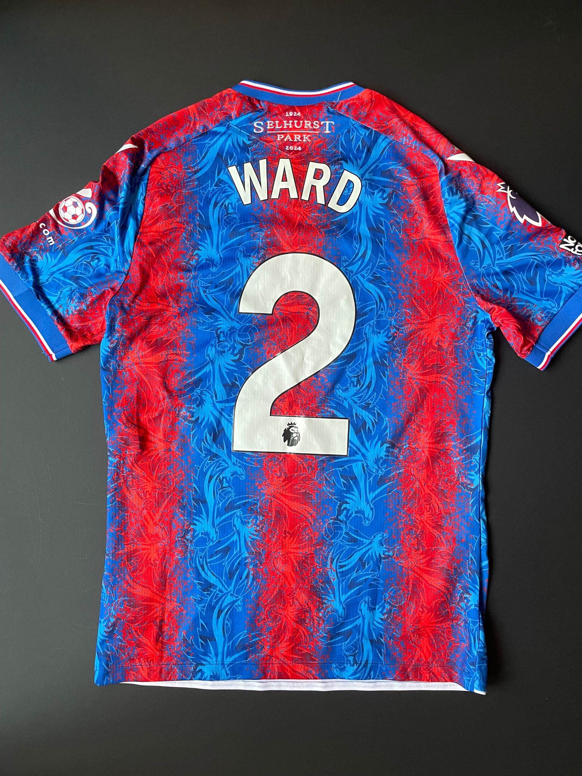 Joel Ward Match Issue Crystal Palace 2023–24 Home Shirt (Centenary Edition)
