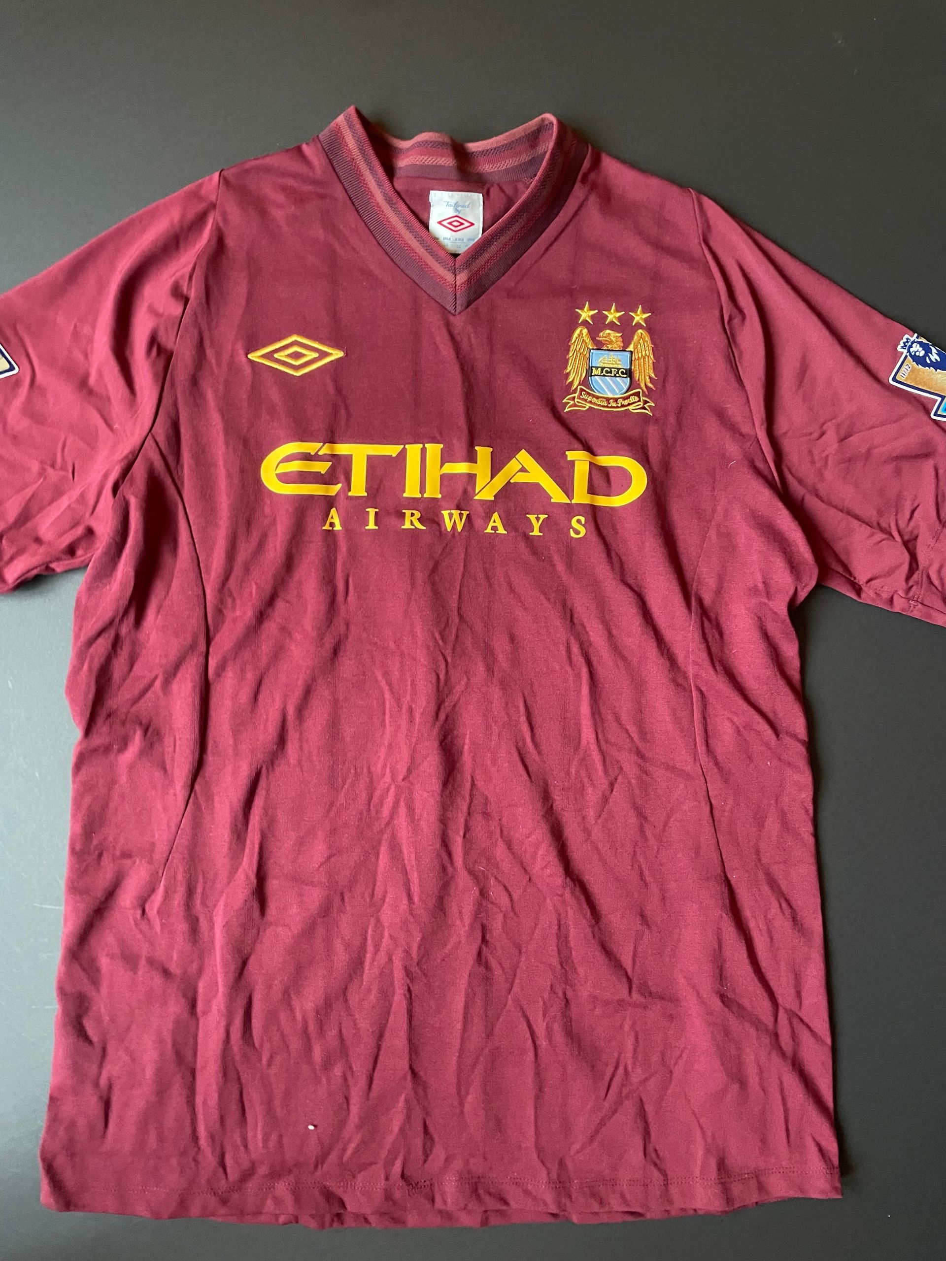 Micah Richards Match Issue and Signed Manchester City 2009–10 Away Shirt