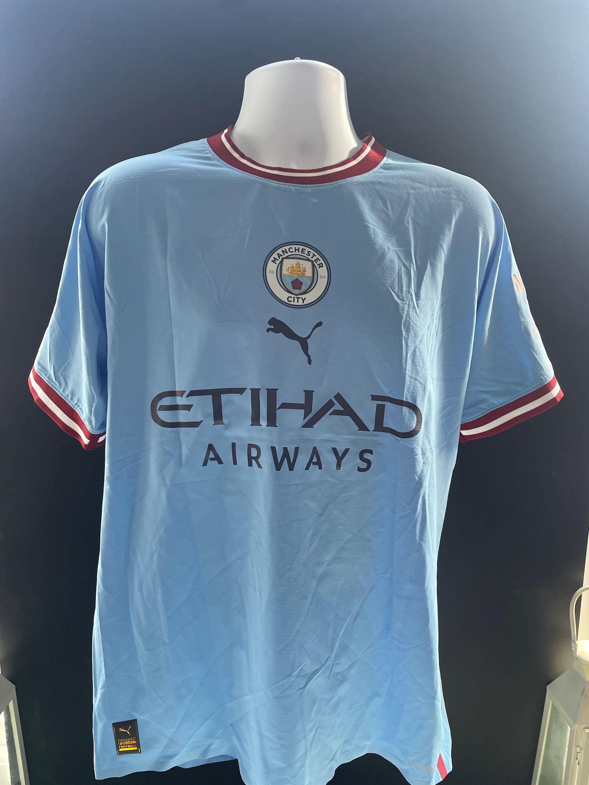 Rodri Match Issue Manchester City 2023–24 Home Shirt,