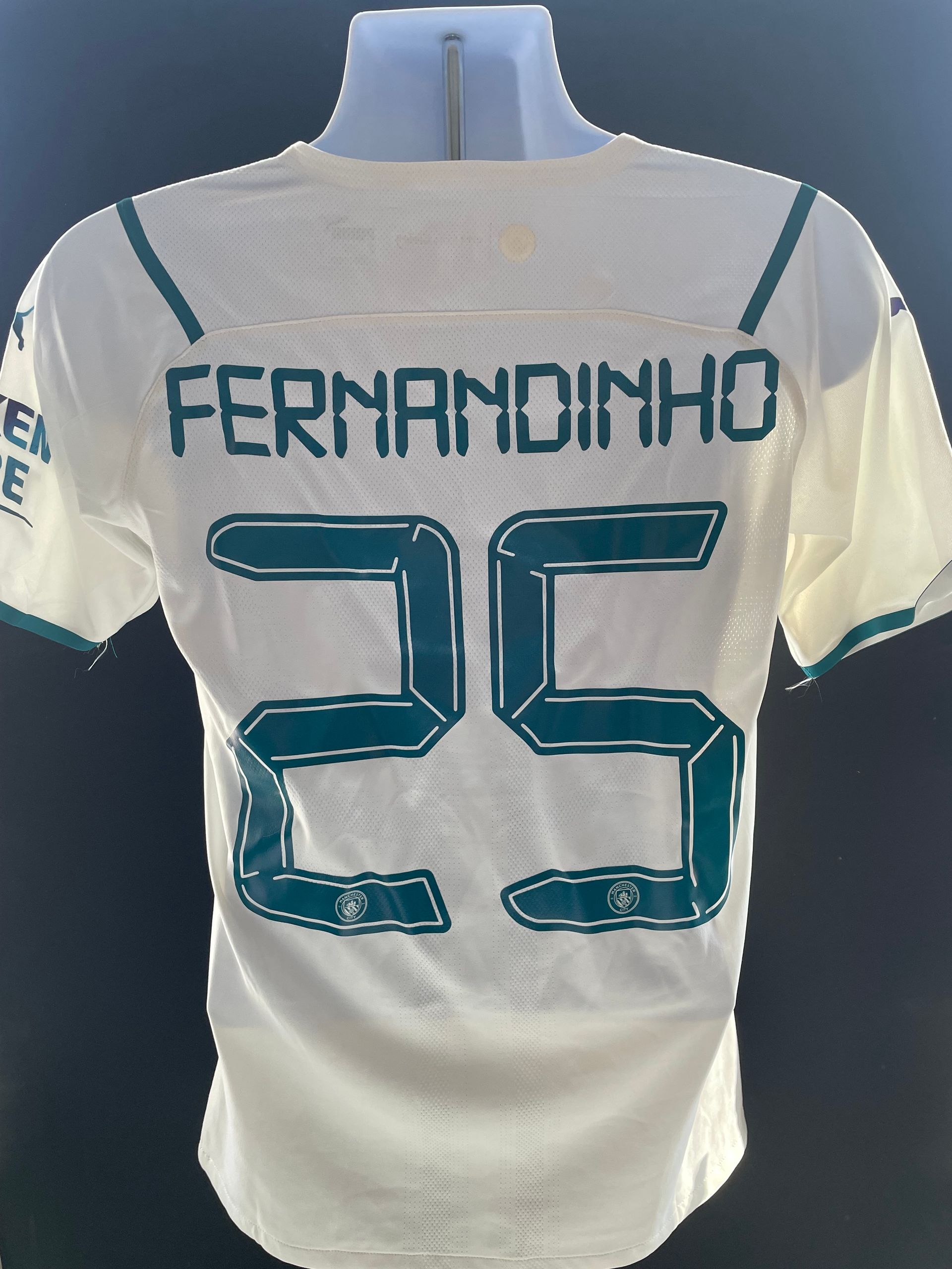 Fernandinho Match-Issue Manchester City 2020–21 Away Shirt