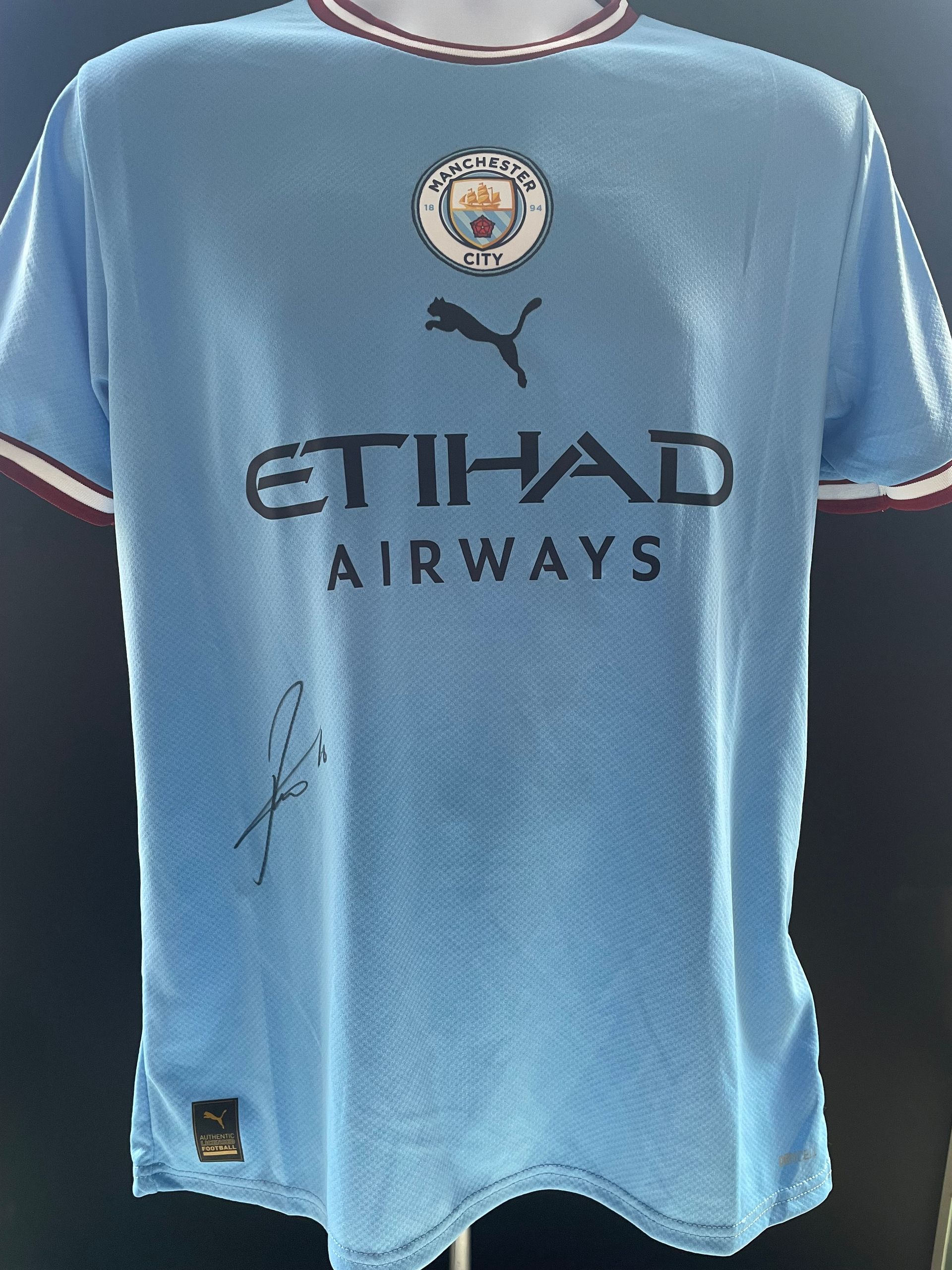 Rodri Signed Treble Winning 2022-23 Season Home Shirt