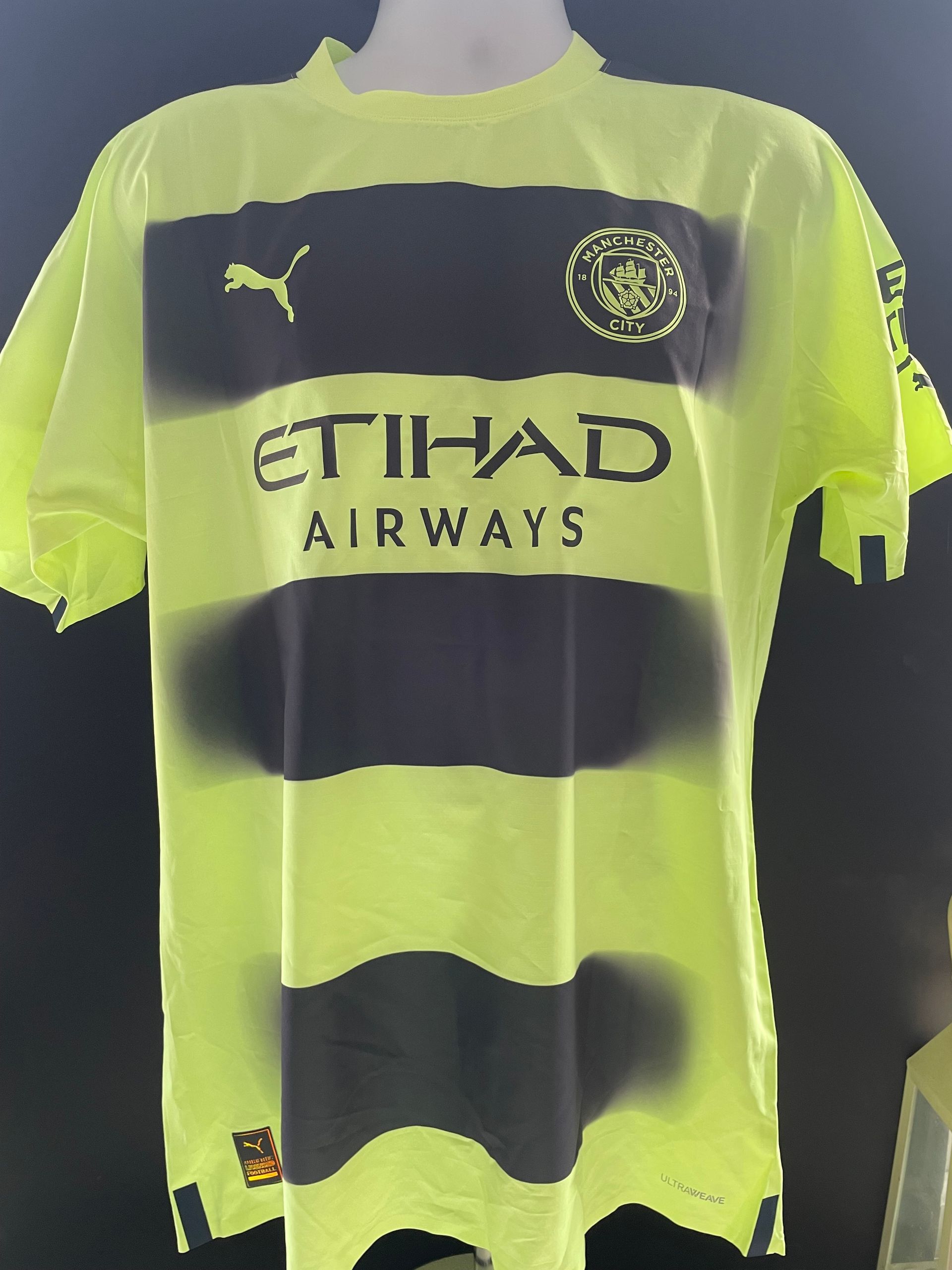 Erling Haaland Match Issue Manchester City 2022–23 Away Shirt