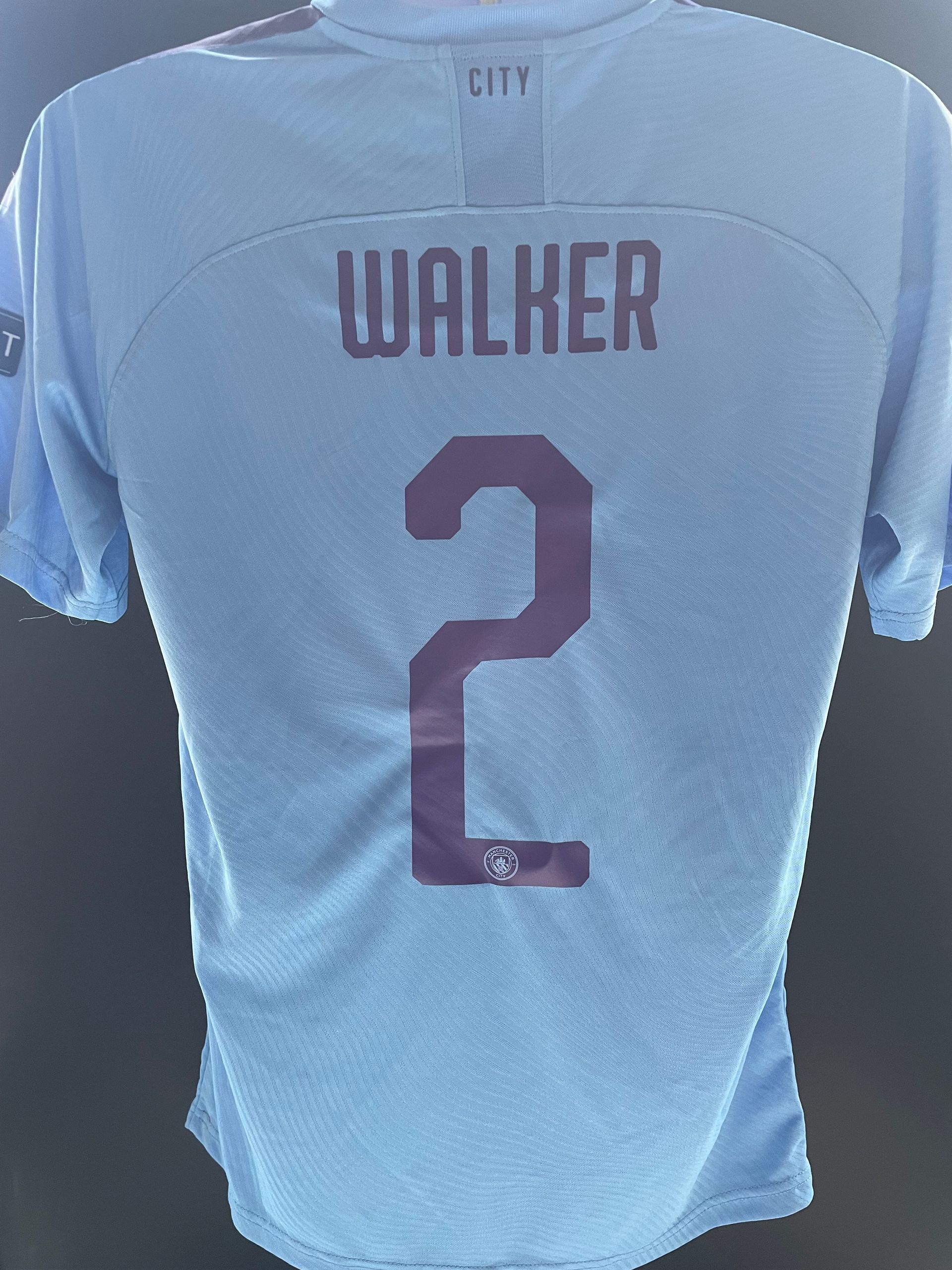 Kyle Walker Manchester City 2019–20 Home Shirt  (Match Issue, 125 Years Edition)