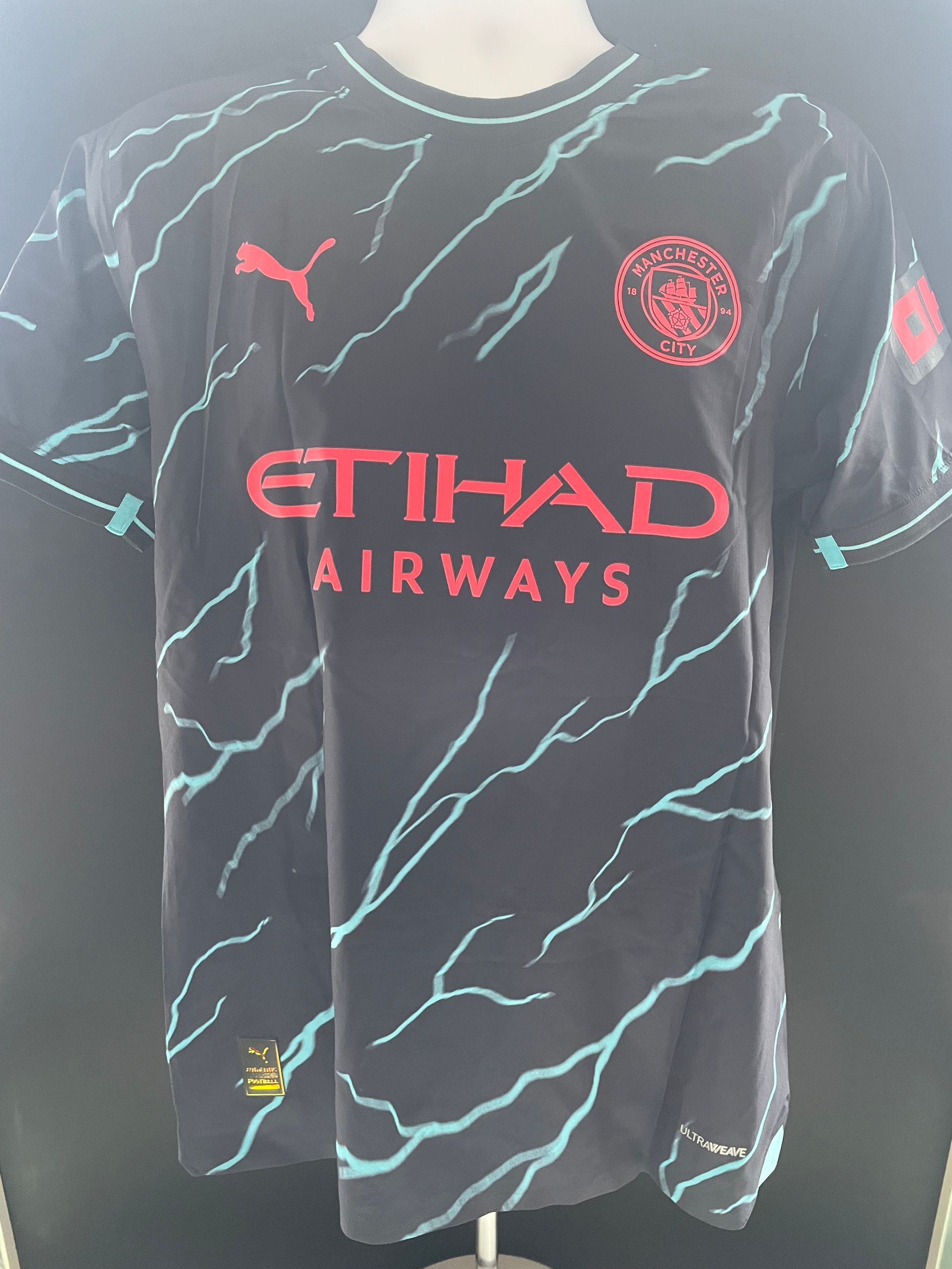 Julián Álvarez Player-Issue Official 2023–24 Season Manchester City Third Kit