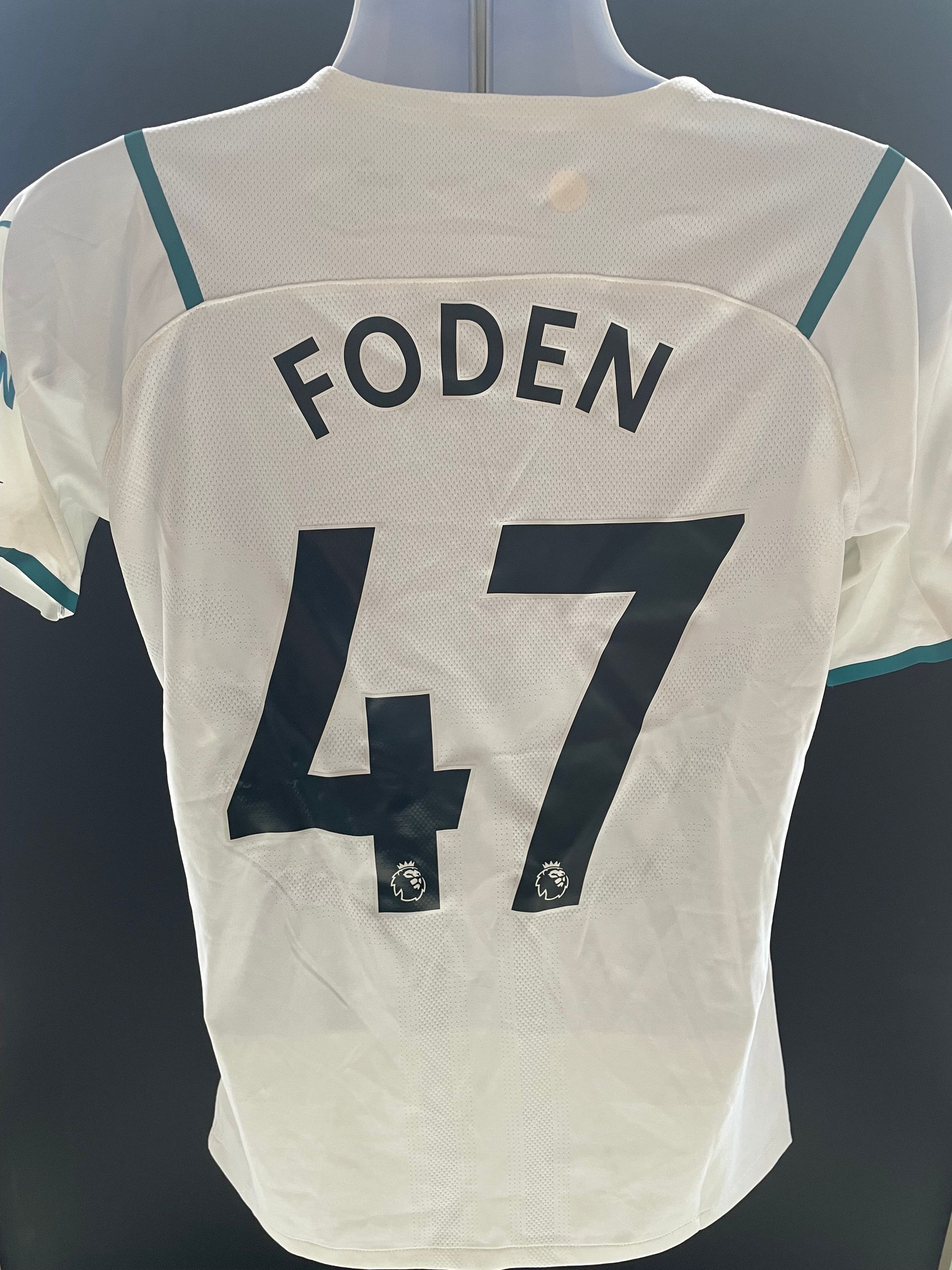 Phil Foden Player-Issue Official Manchester City Away Shirt 2022-23 Season