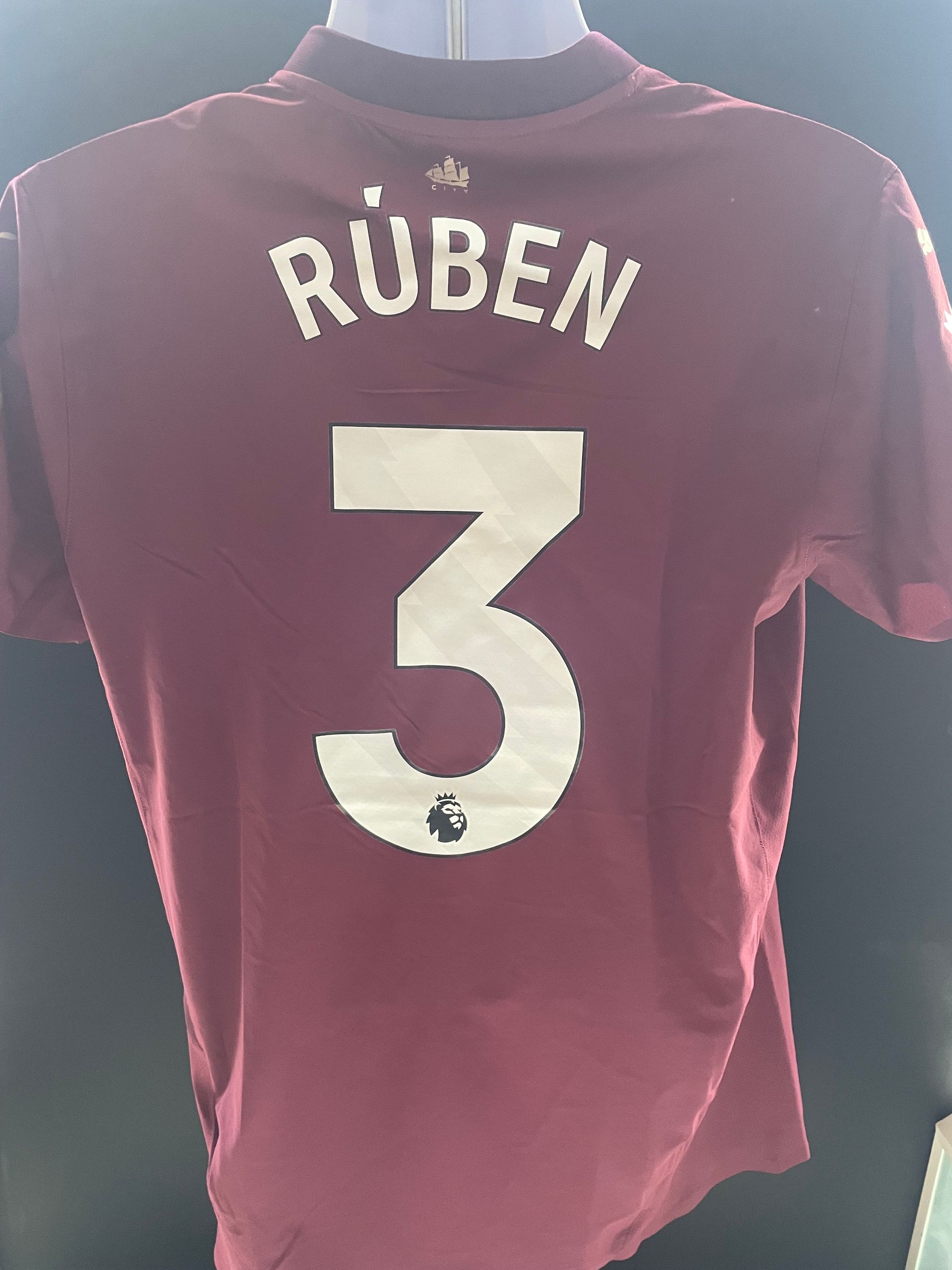 Rúben Dias Player-Issue Official 2023–24 Season Manchester City Third Shirt