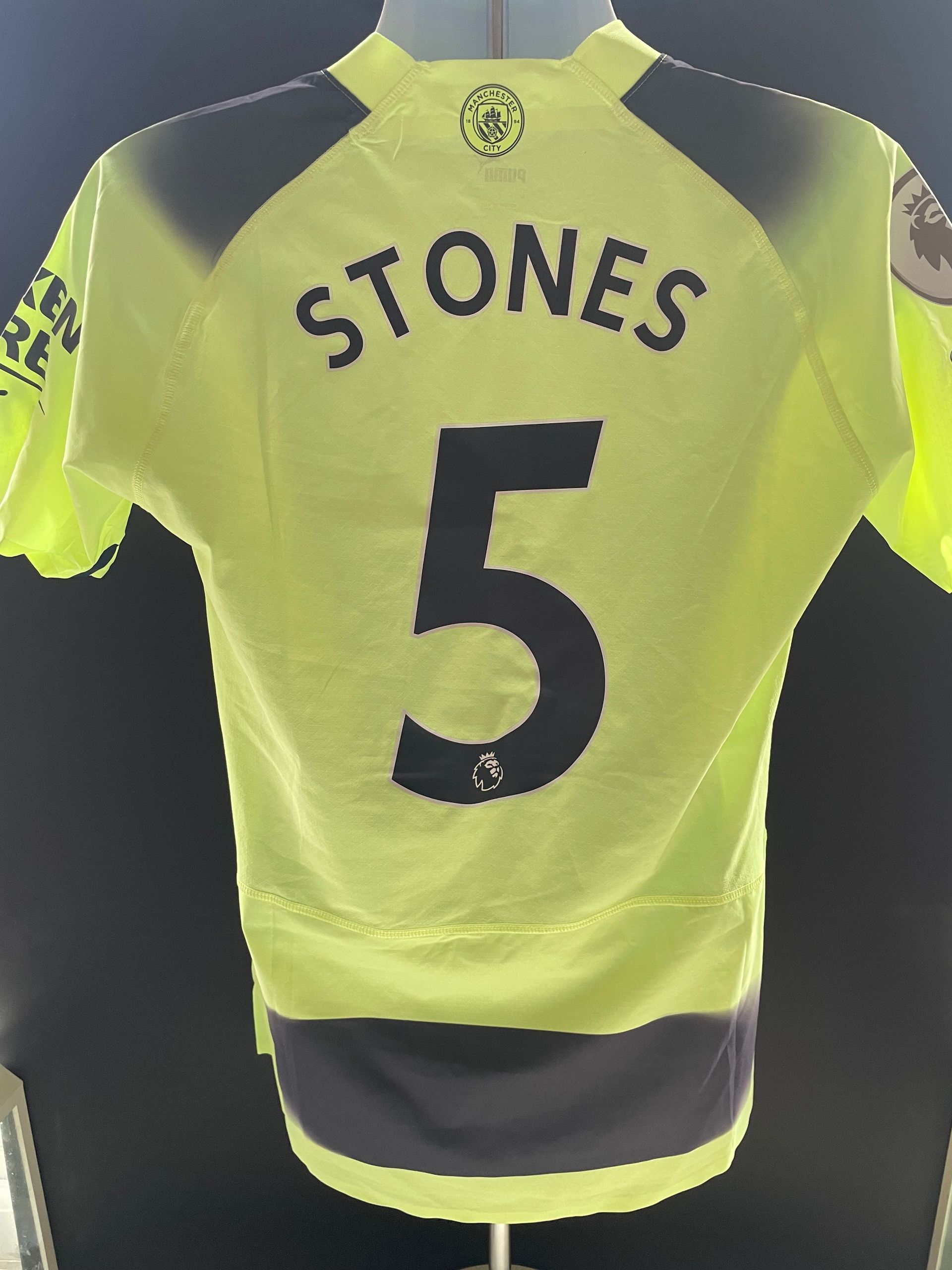 John Stones Player-Issue 2022–23 Season Manchester City Third Kit