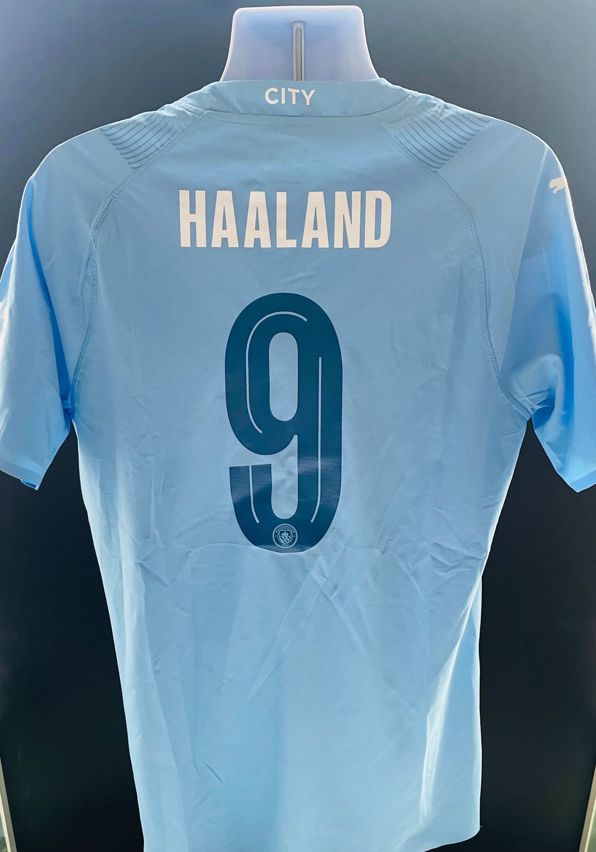 Erling Haaland Manchester City Player-Issue Home Shirt 2023–24 season