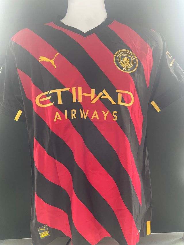 Kyle Walker Manchester City 2022-23 Away Player Issue Shirt