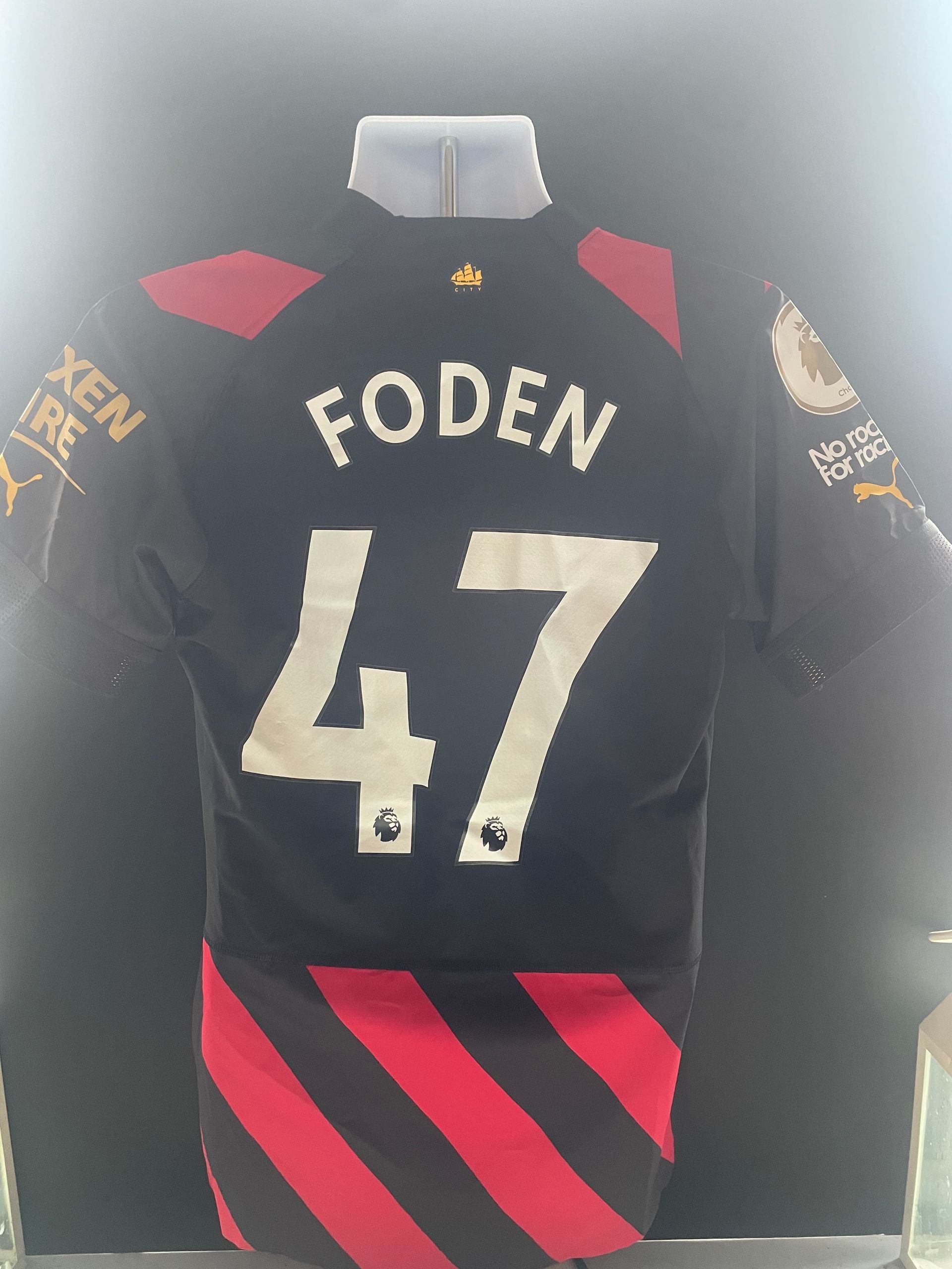 Phil Foden Manchester City 2022-23 Away Player Issue Shirt  (with COA)