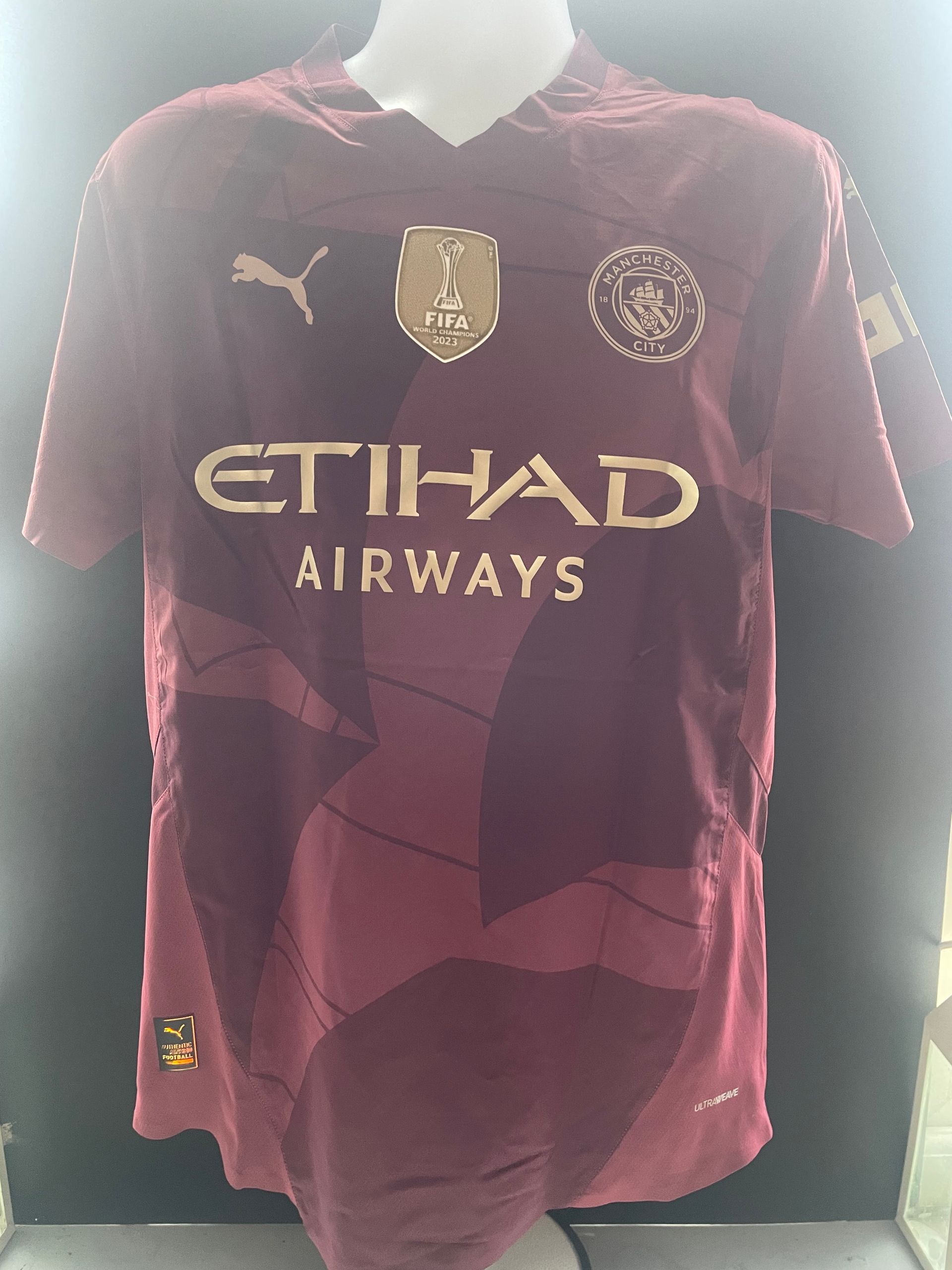 Rico Lewis Man City Away Shirt - 2023/24 Player Issue (COA Included)