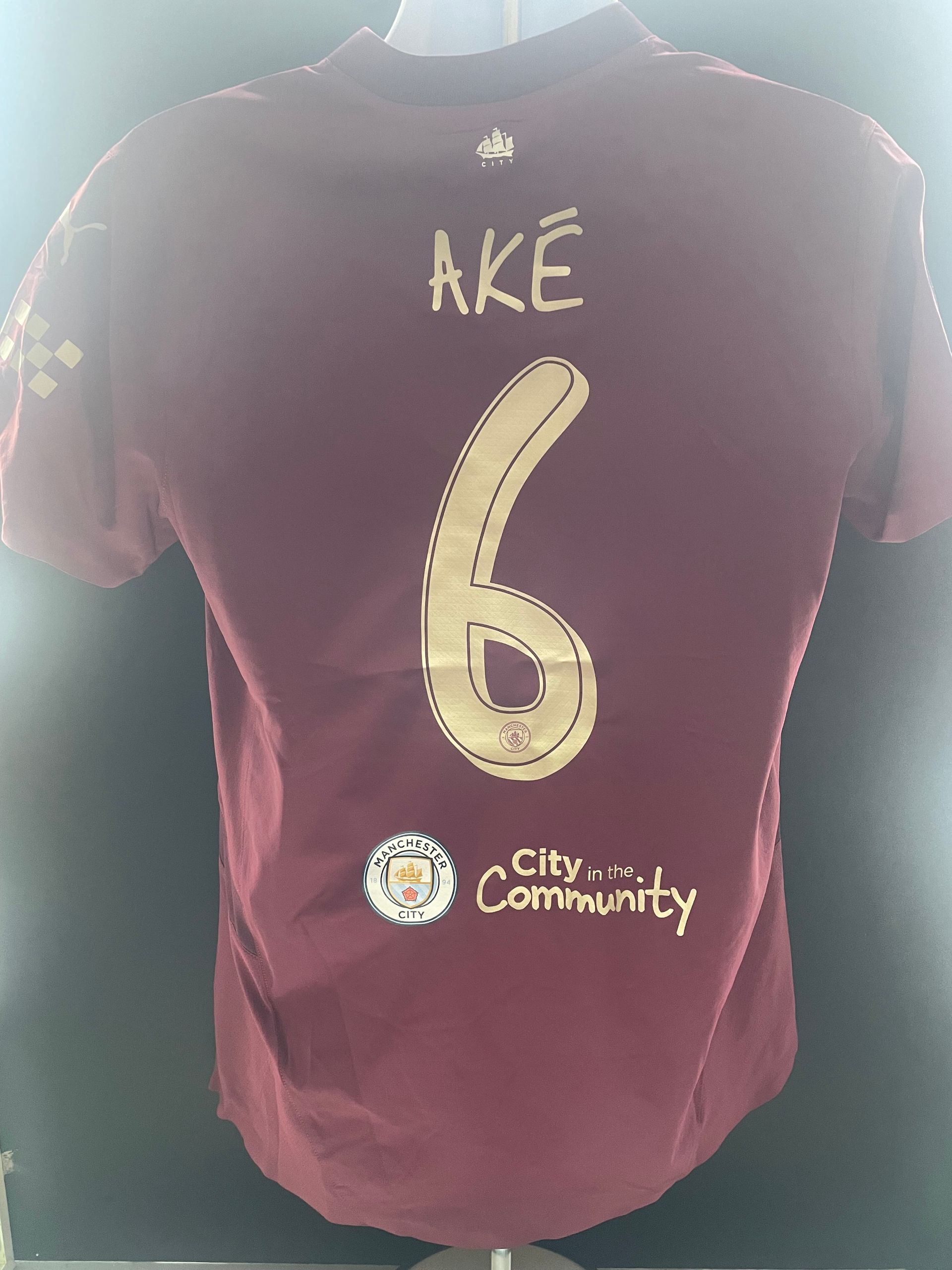 Nathan Aké Man City Away Shirt – 2023-24 Player Issue (COA Included)