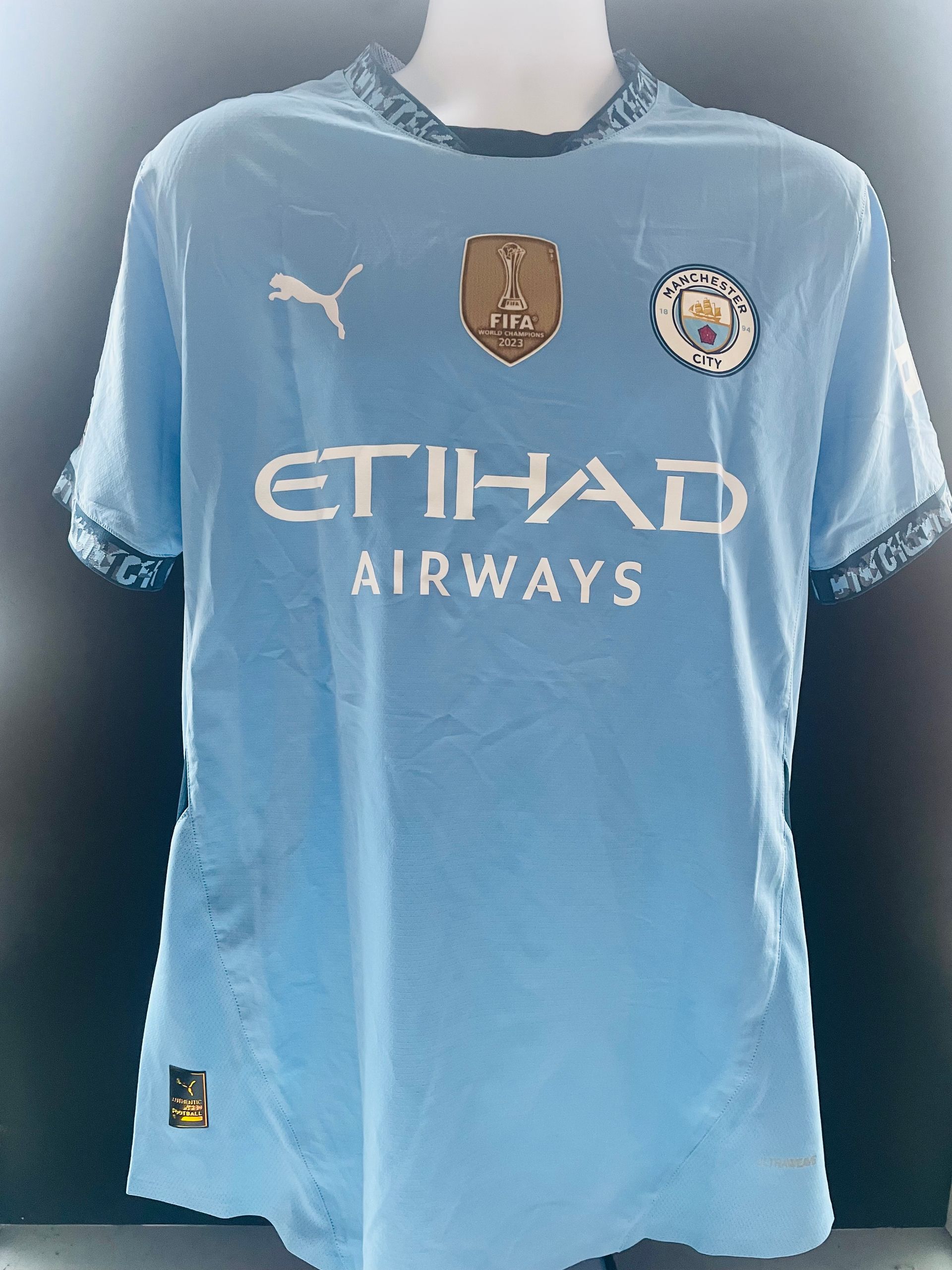 Phil Foden Manchester City 2023-24 Home PlayerI Issue Shirt (with COA)