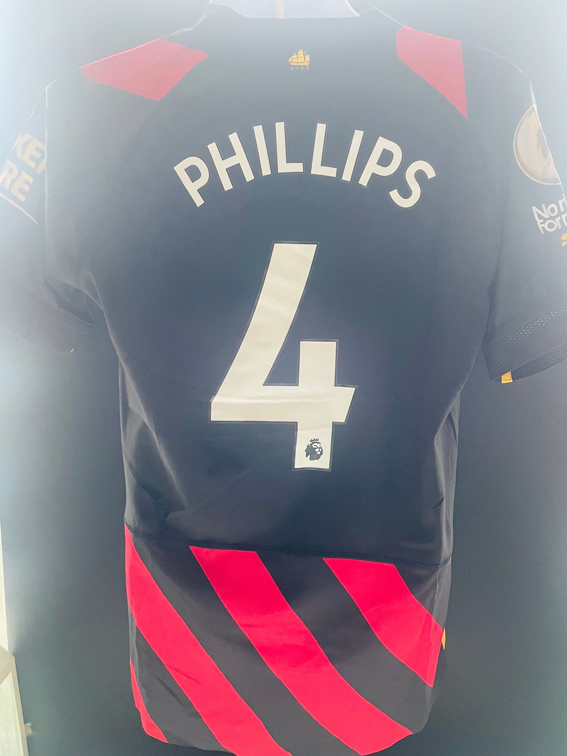 Kalvin Phillips Manchester City 2022/23 Away Player Issue Shirt
