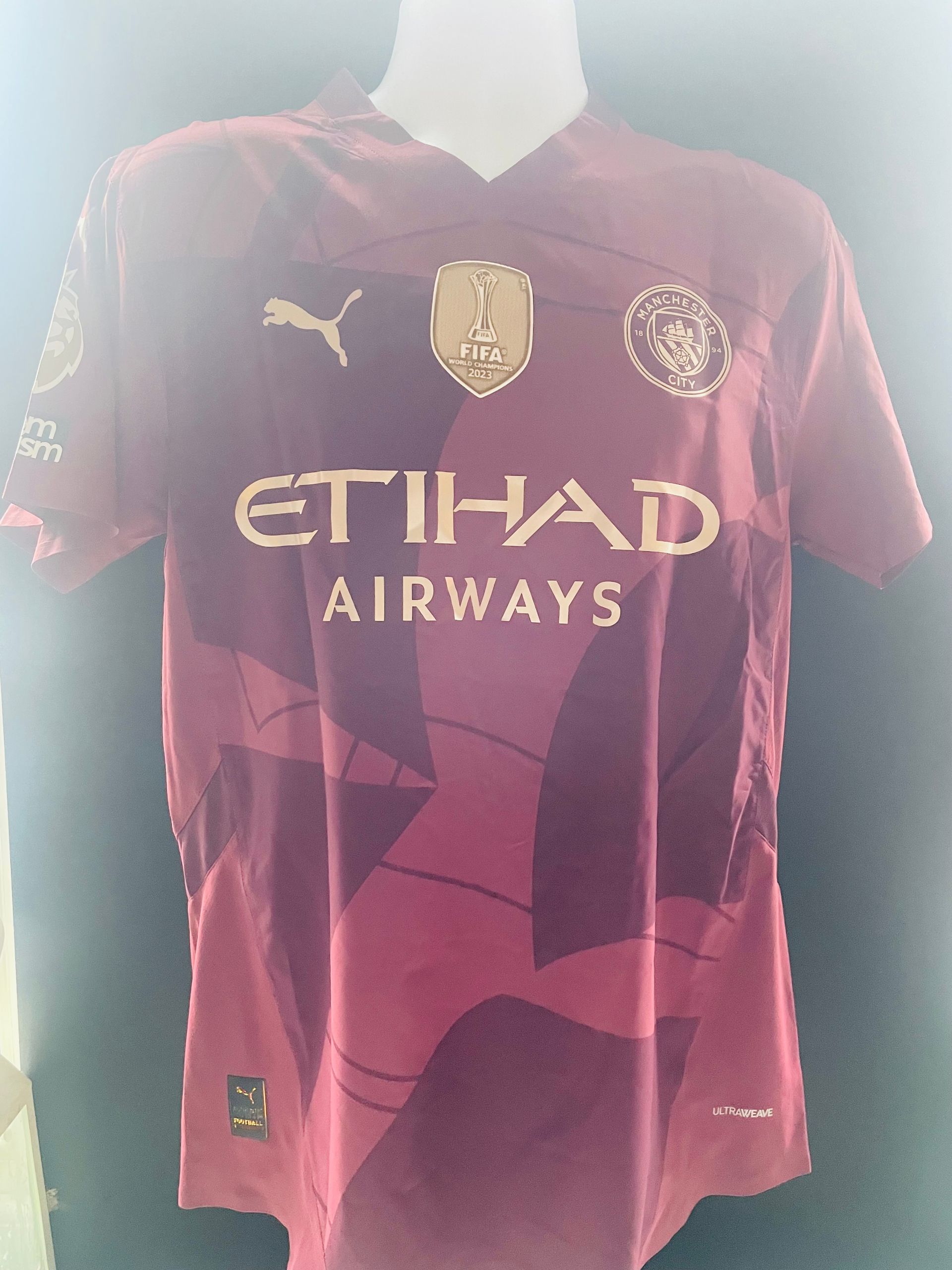 Rico Lewis Manchester City 2023-24 Third Shirt  Player Issue