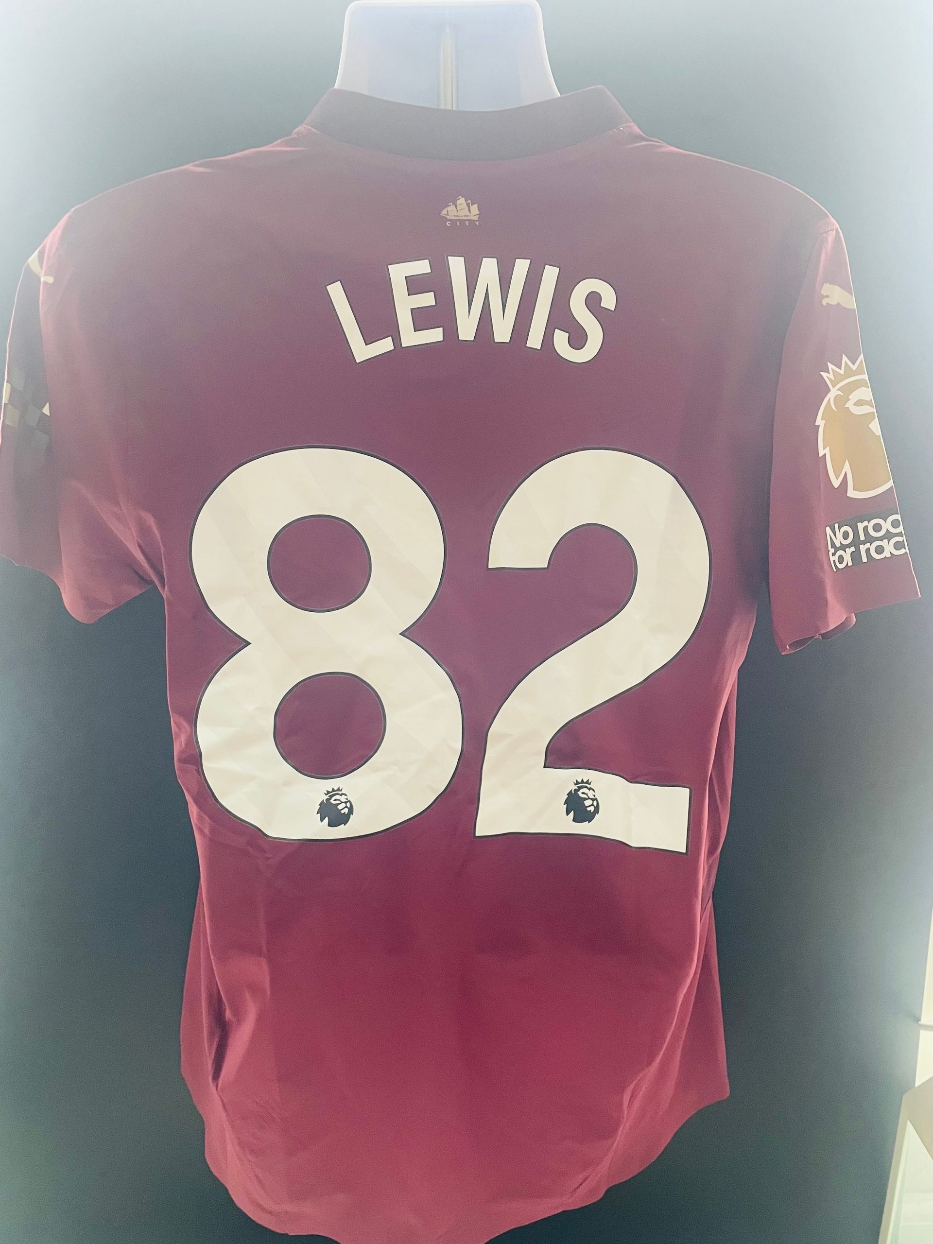 Rico Lewis Manchester City 2023-24 Third Shirt  Player Issue