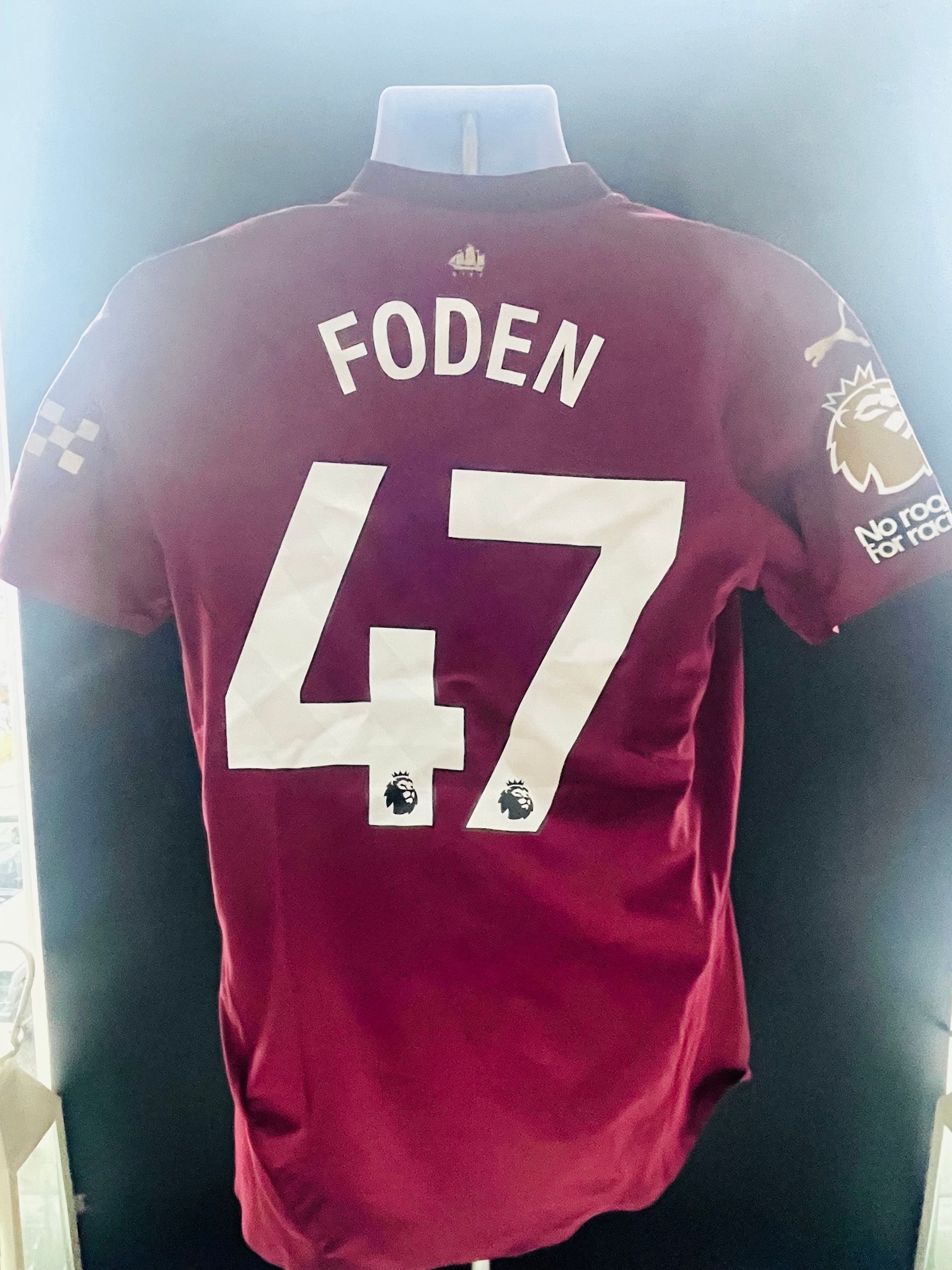 Phil Foden Manchester City 2023-24 Away Shirt (Player Issue)