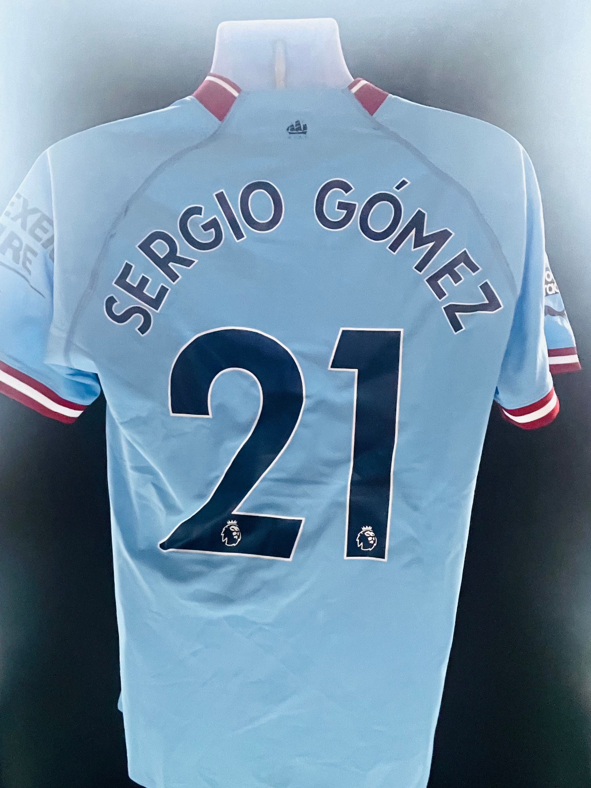 Sergio Gómez Manchester City 2022-23 Home Shirt (Player Issue)